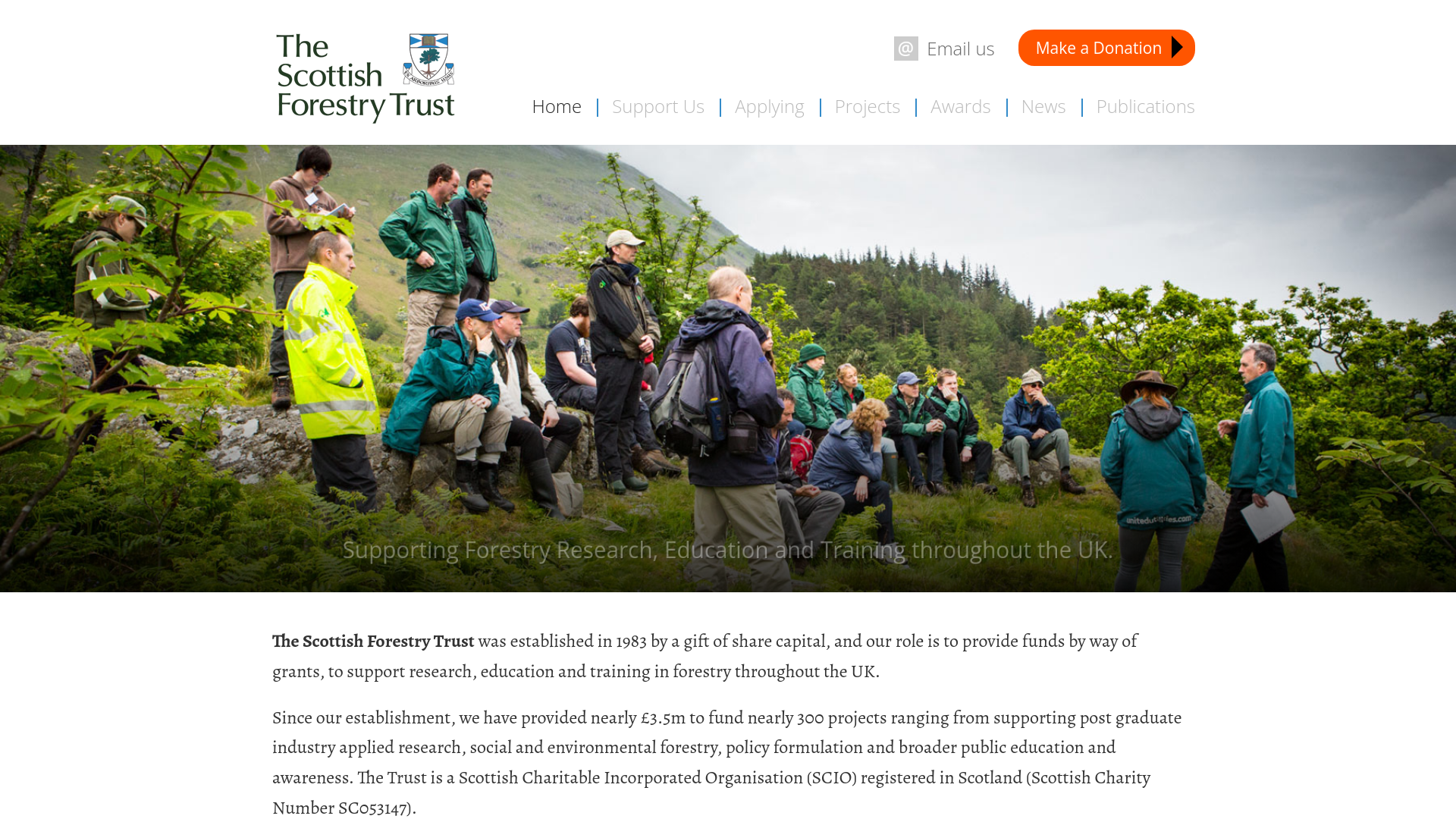 Website screenshot