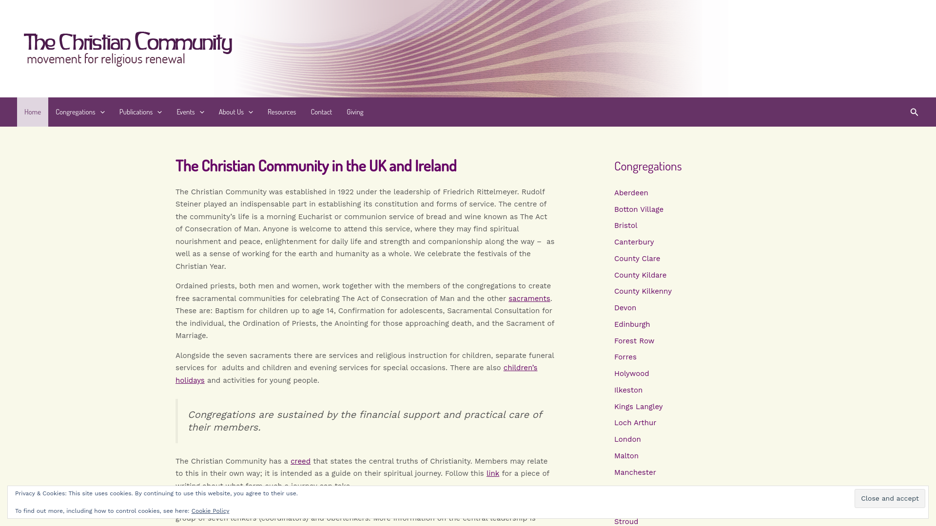 Website screenshot