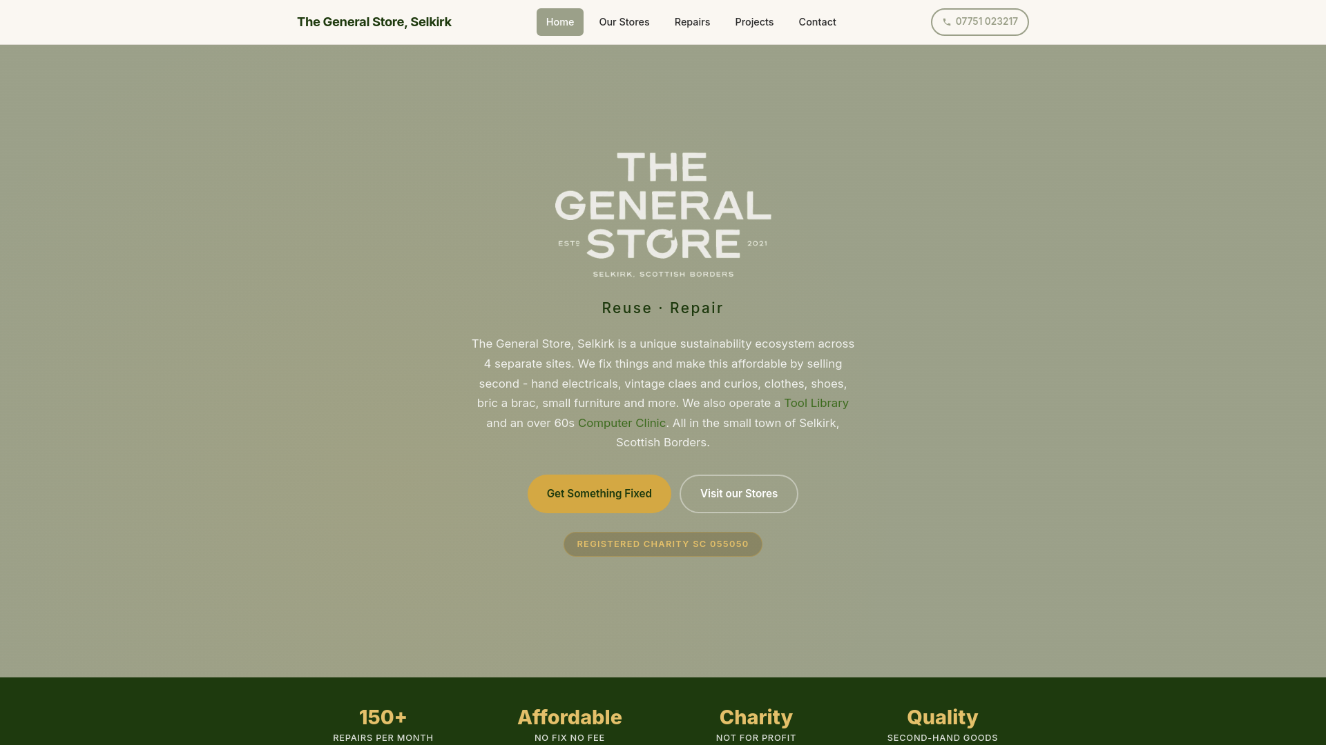 Website screenshot