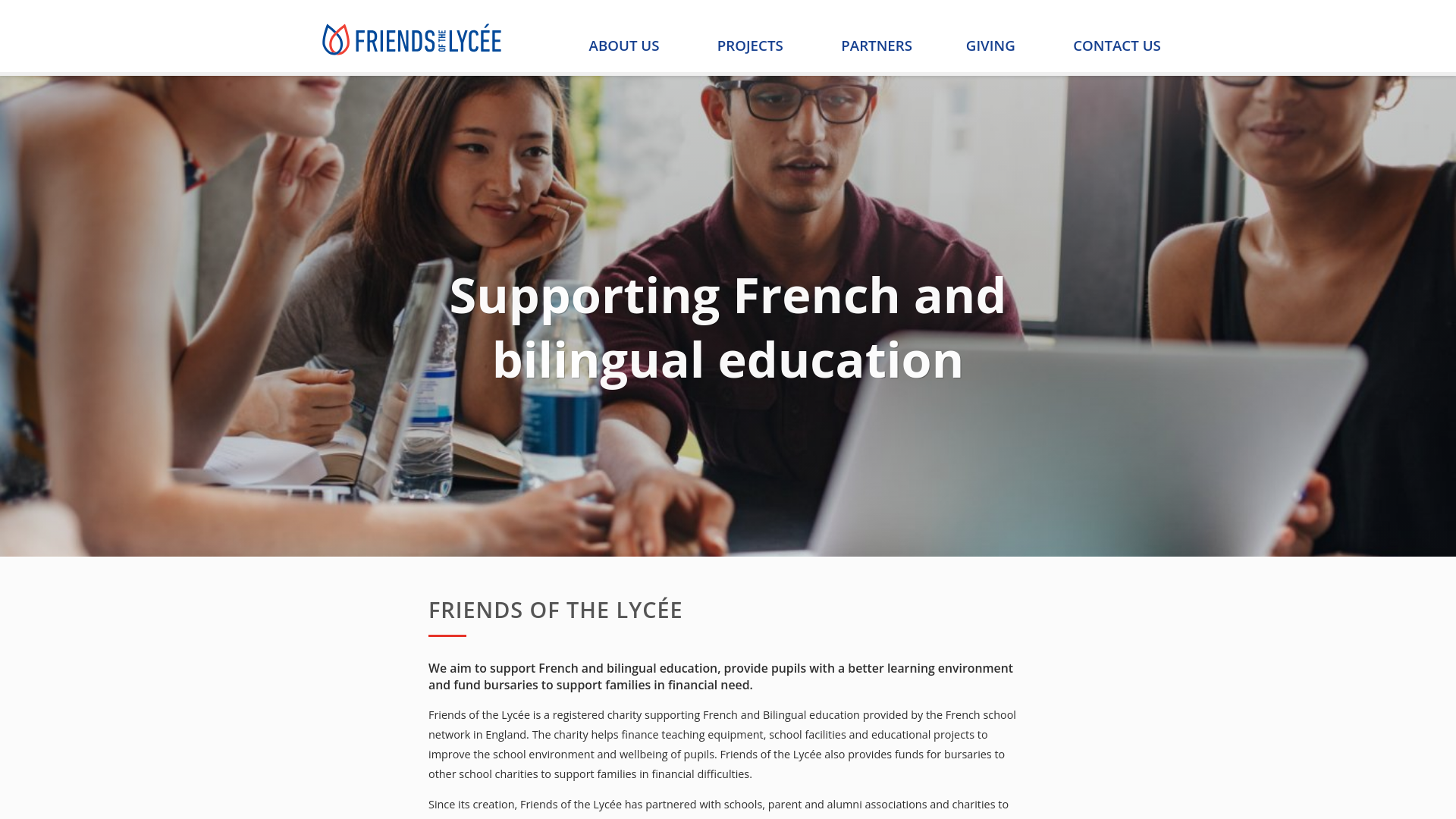 Website screenshot