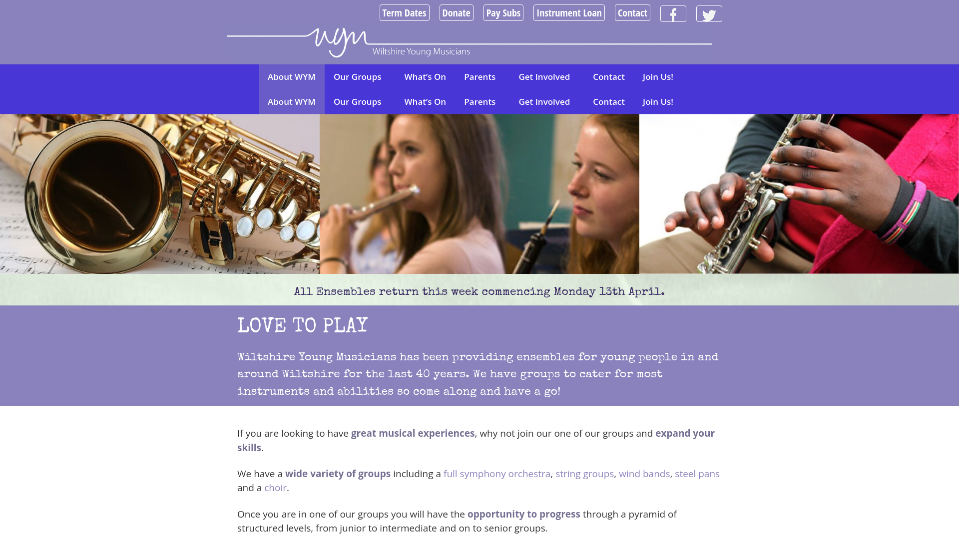 Website screenshot