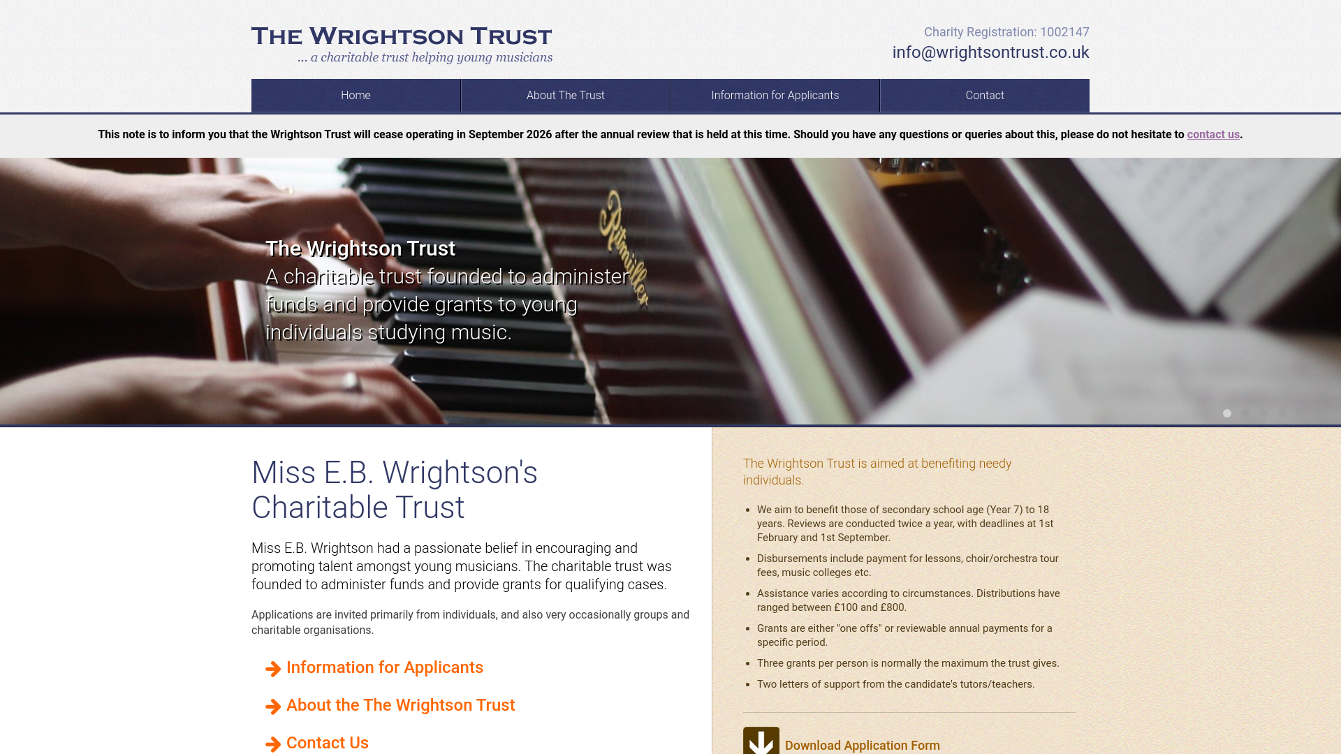 Website screenshot
