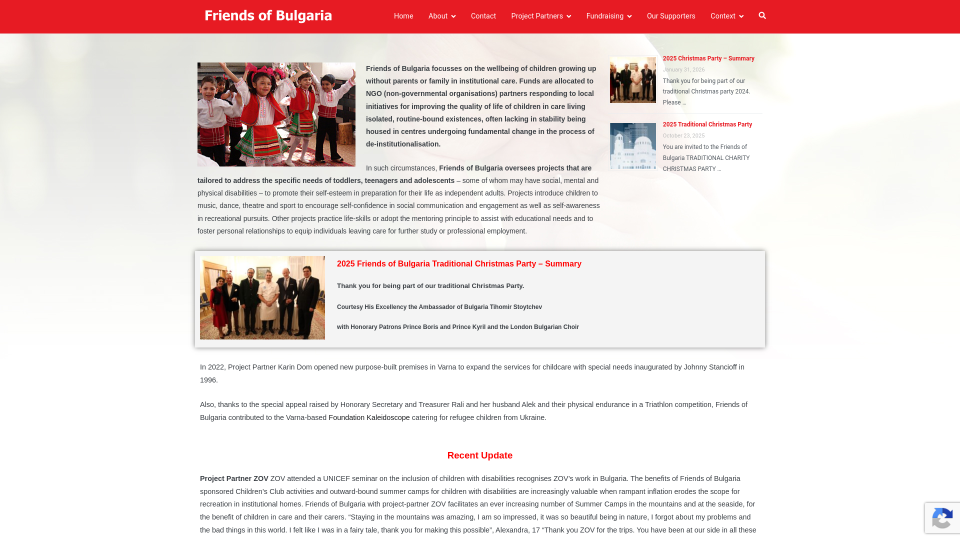 Website screenshot