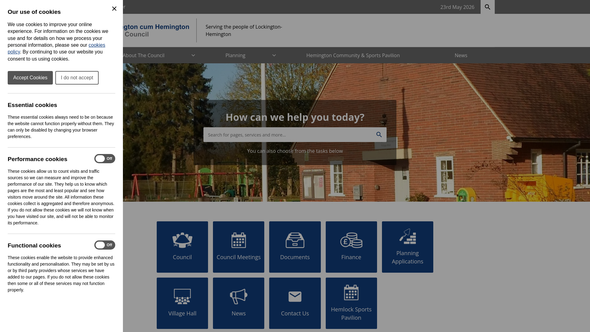 Website screenshot