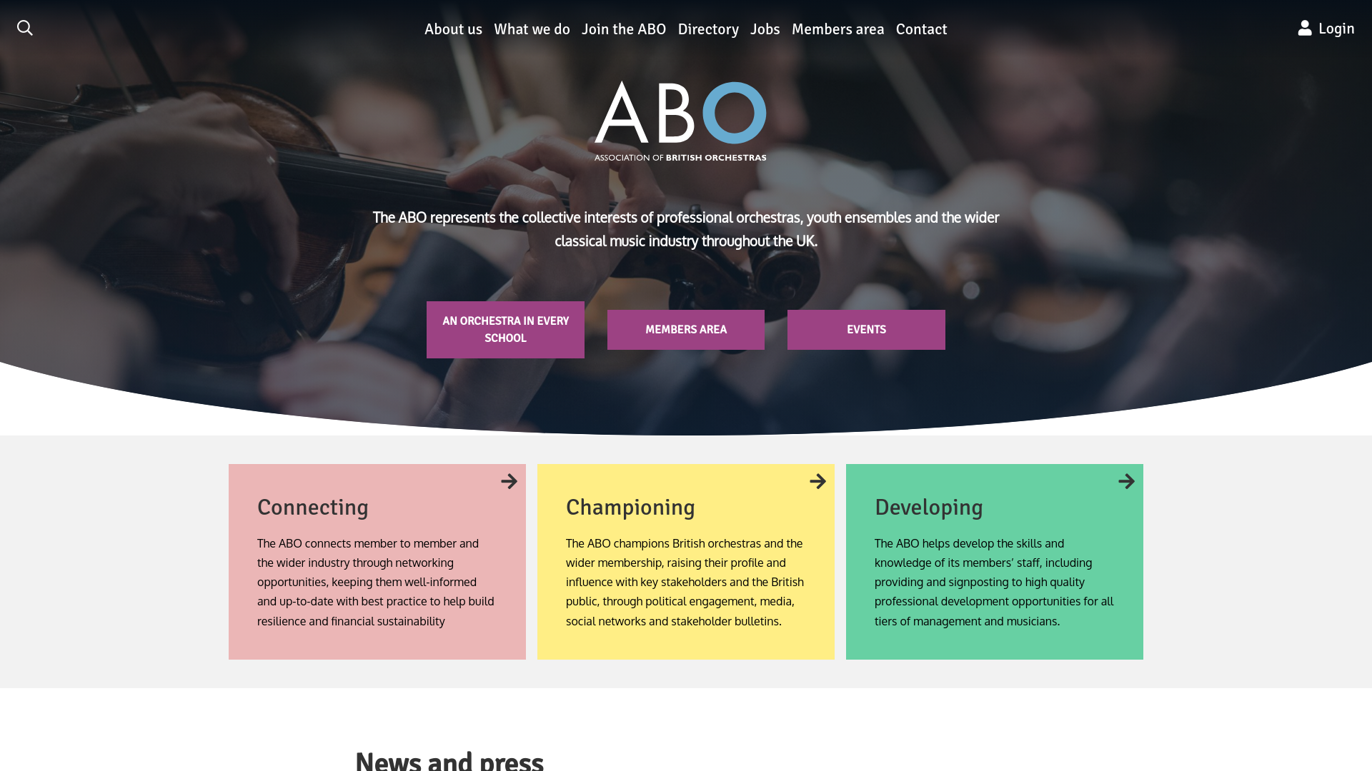 Website screenshot