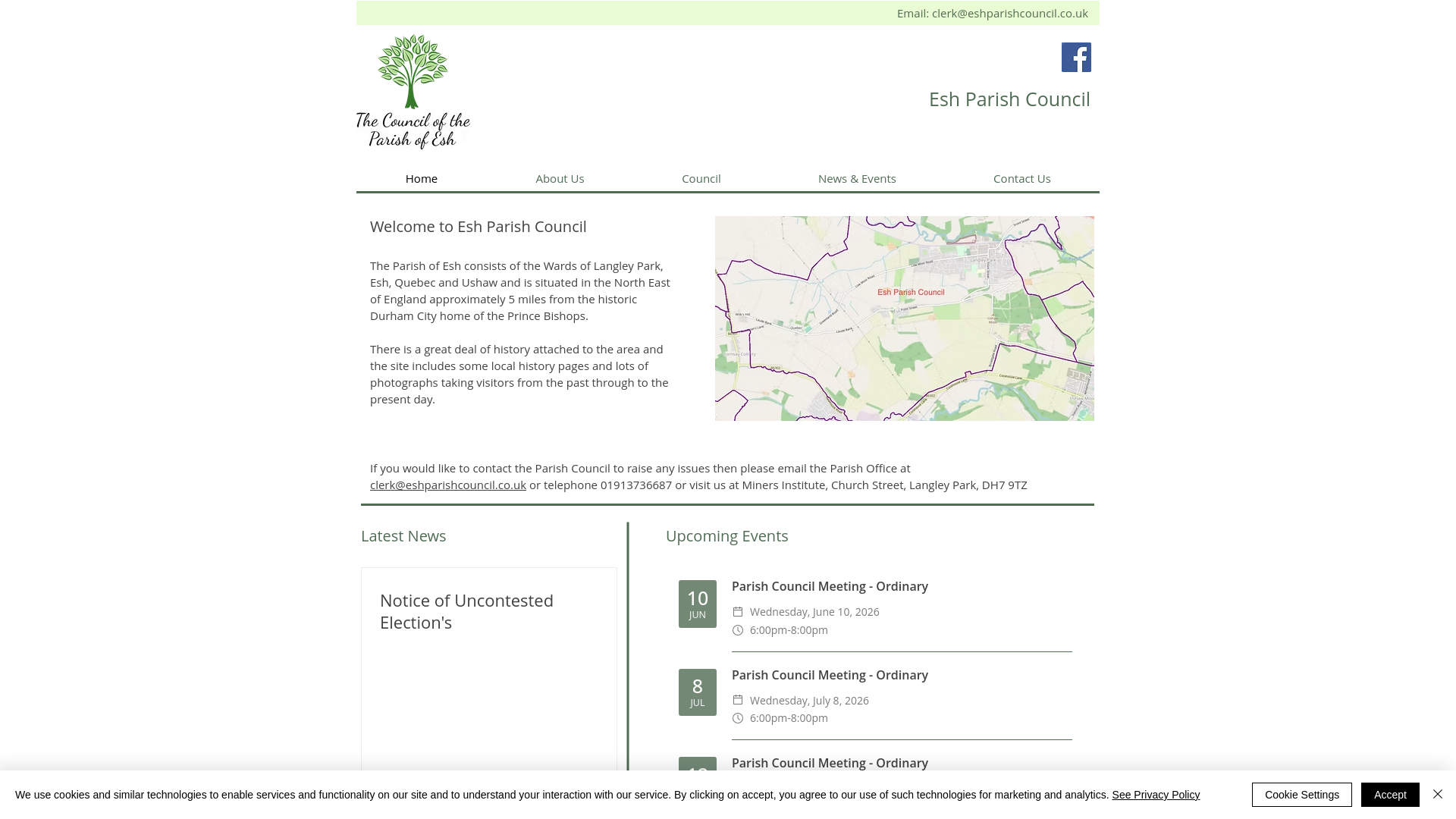 Website screenshot