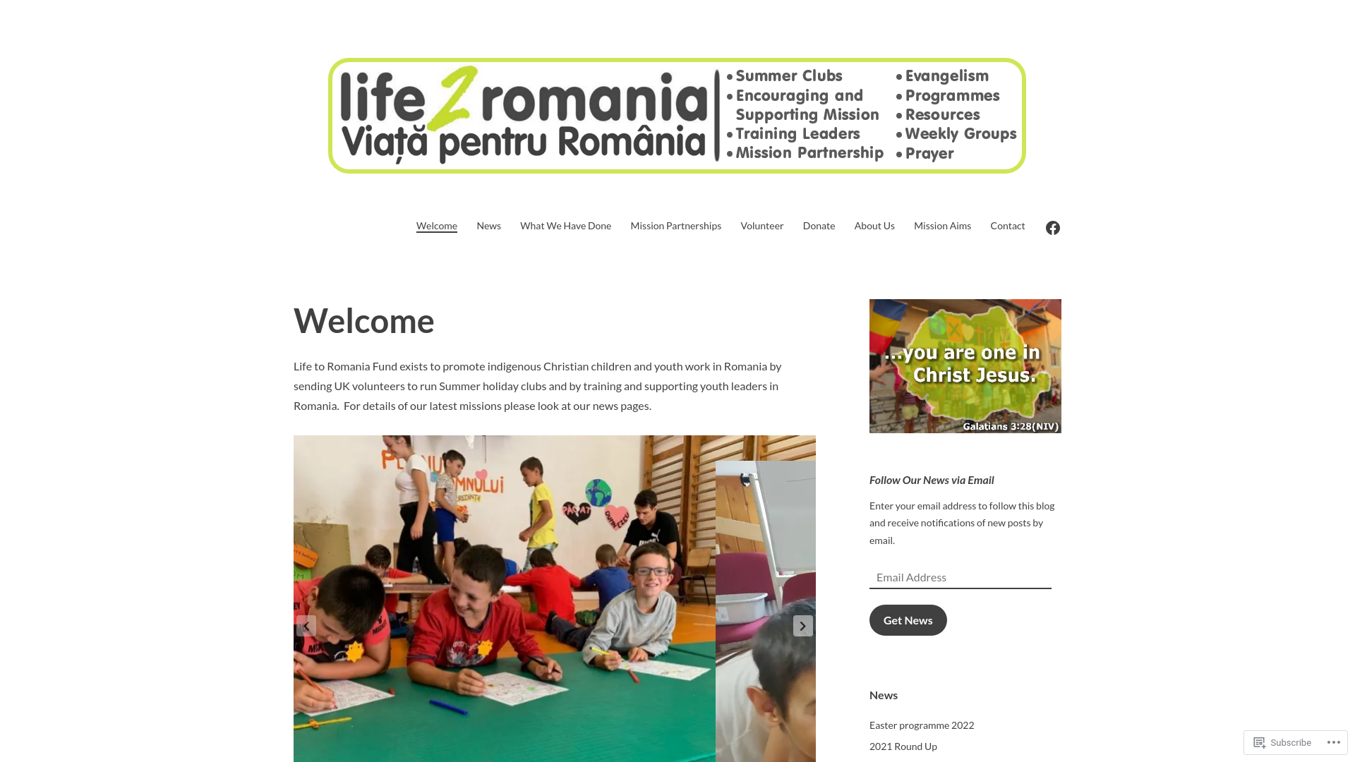 Website screenshot