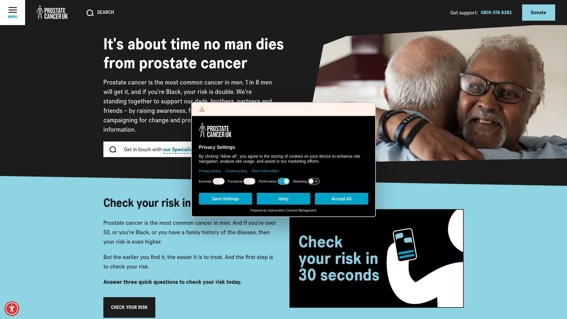 Website screenshot