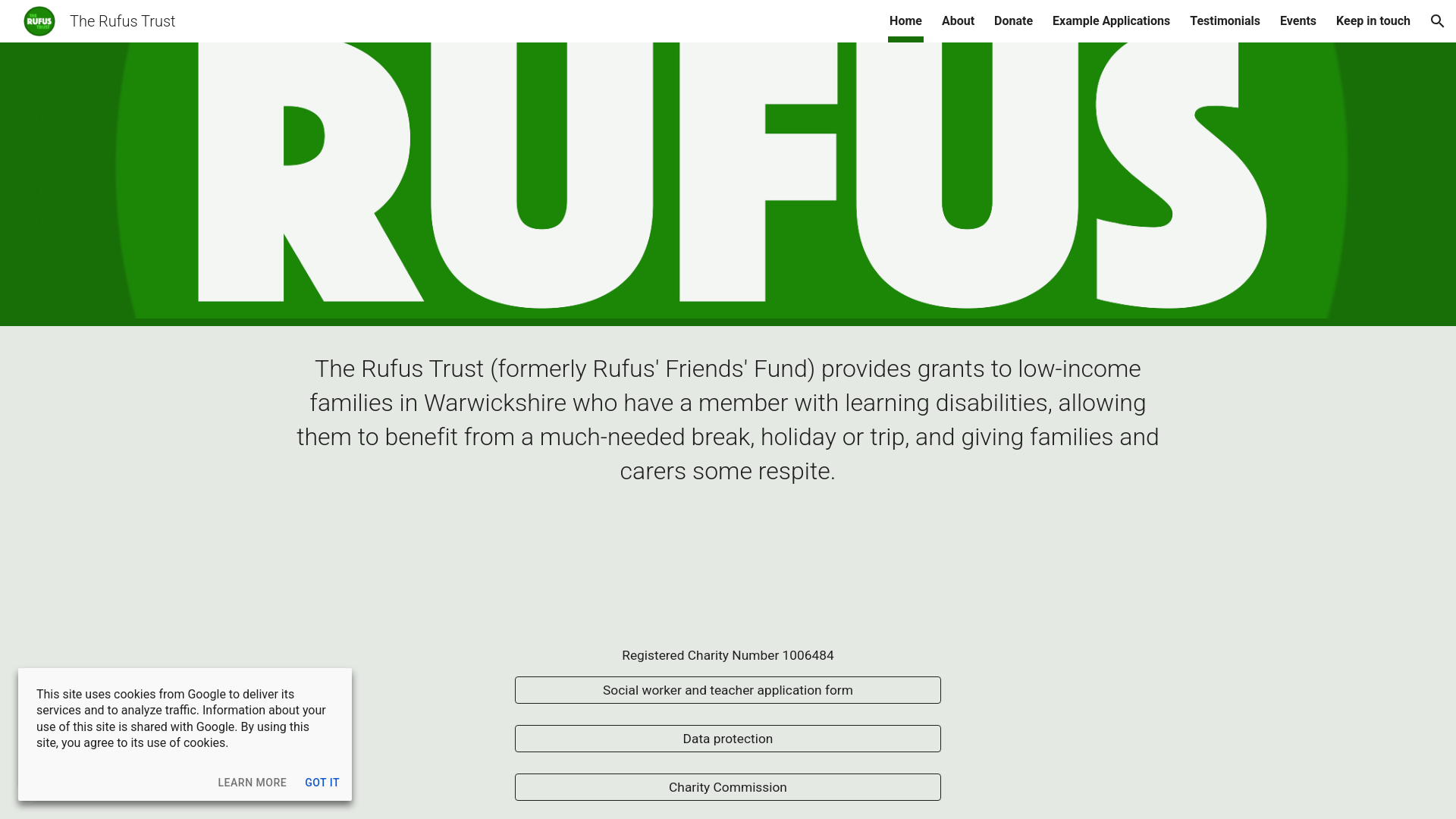 Website screenshot