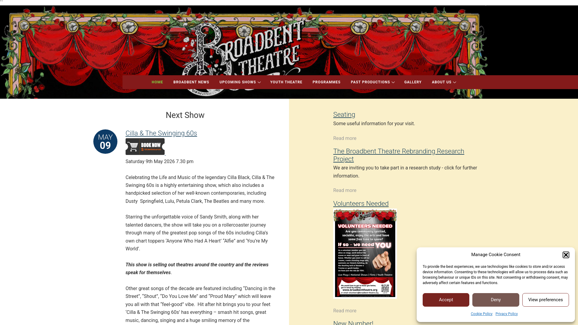 Website screenshot