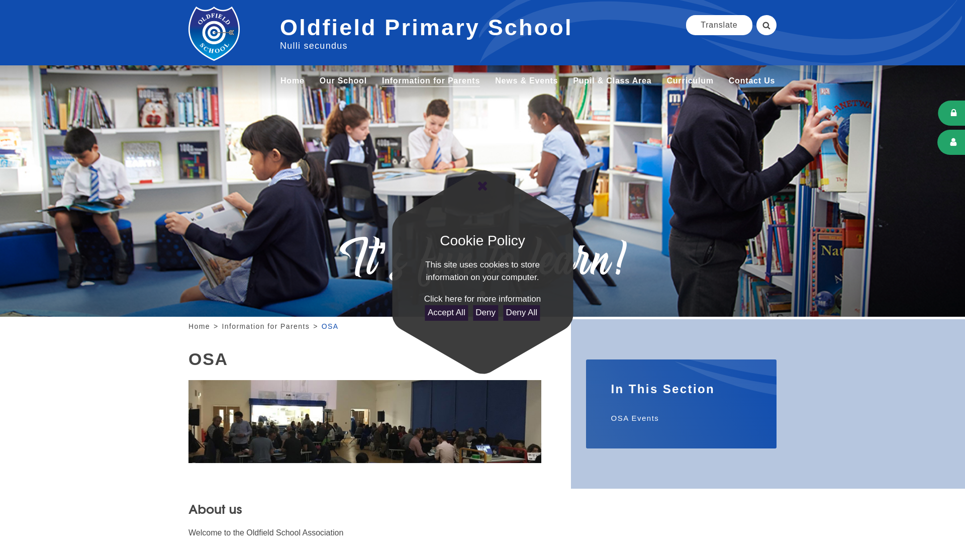 Website screenshot
