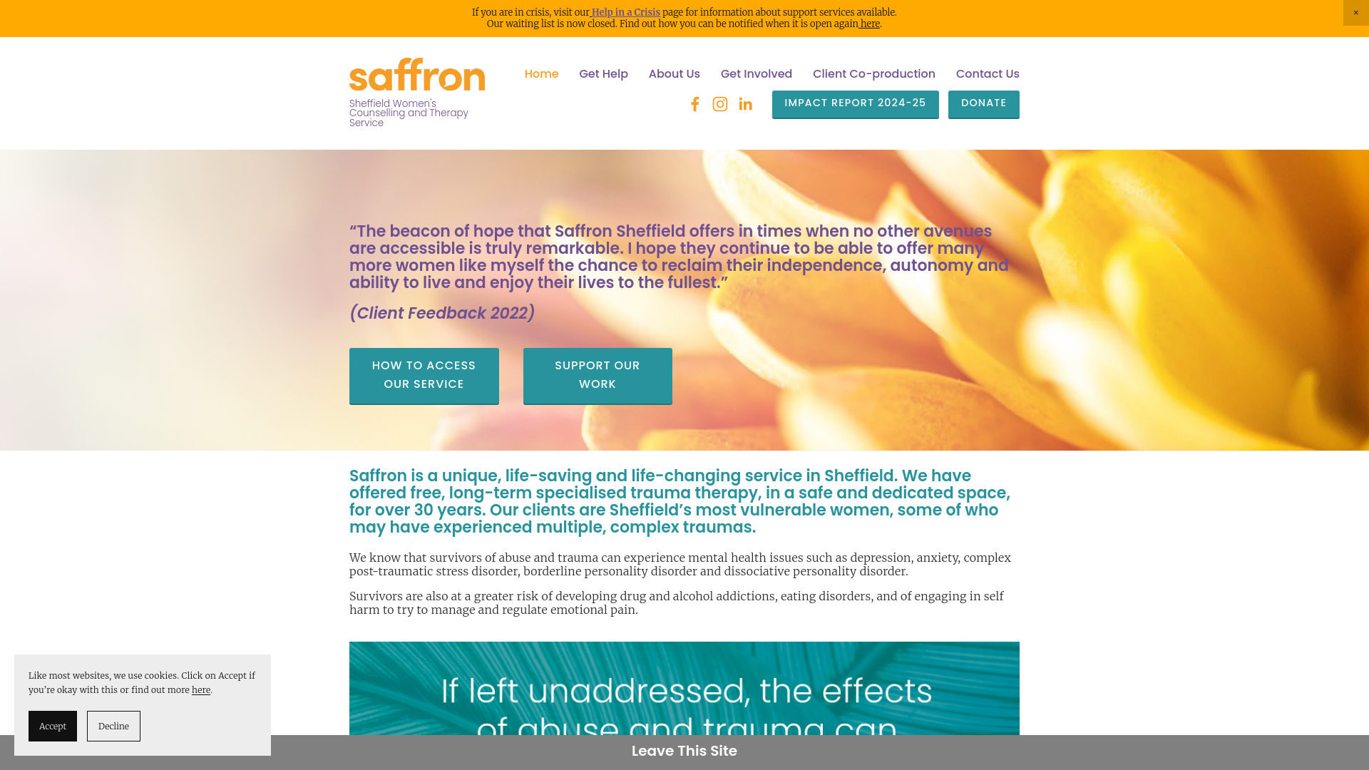 Website screenshot