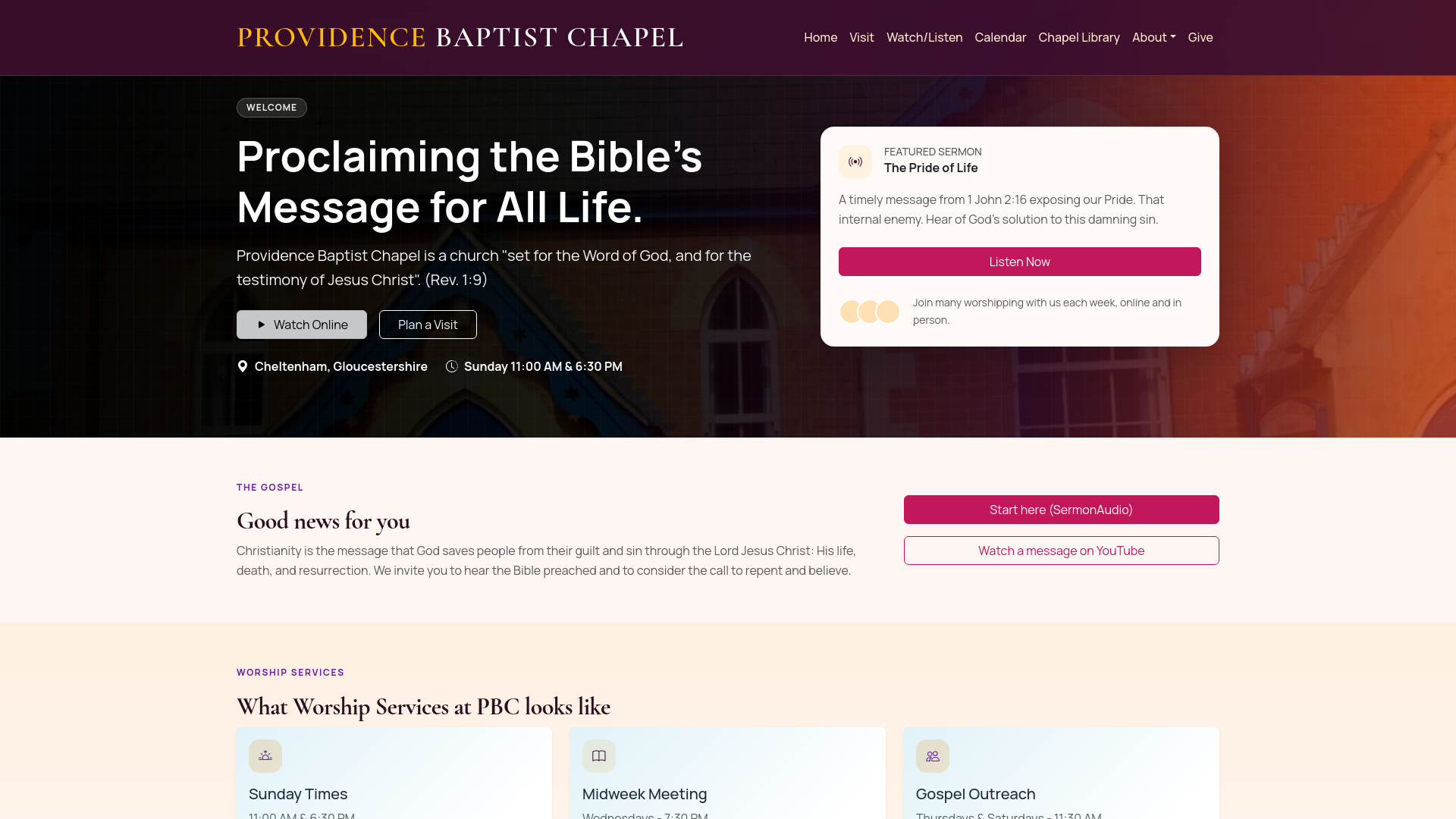 Website screenshot
