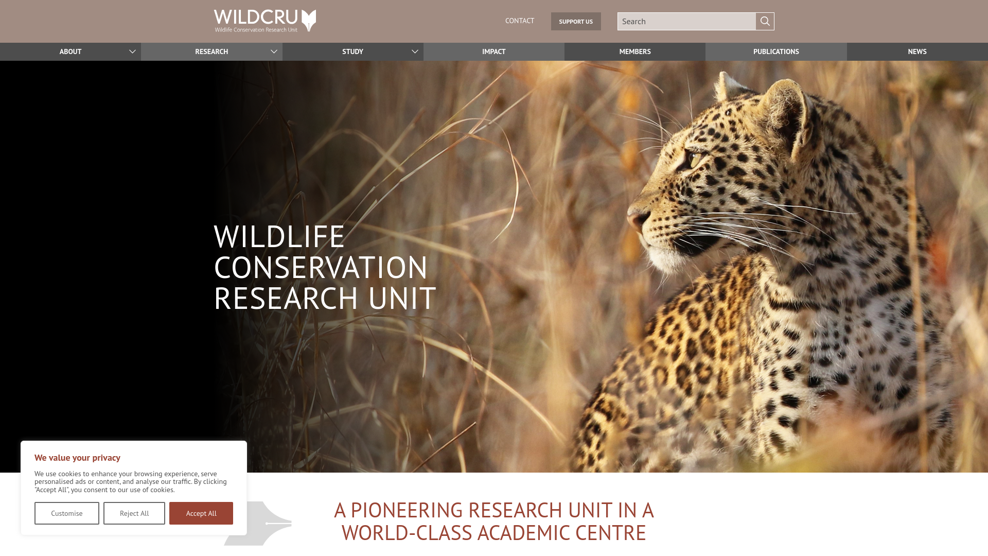 Website screenshot