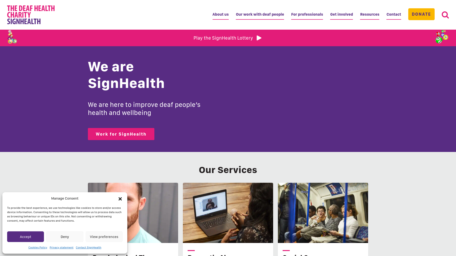 Website screenshot