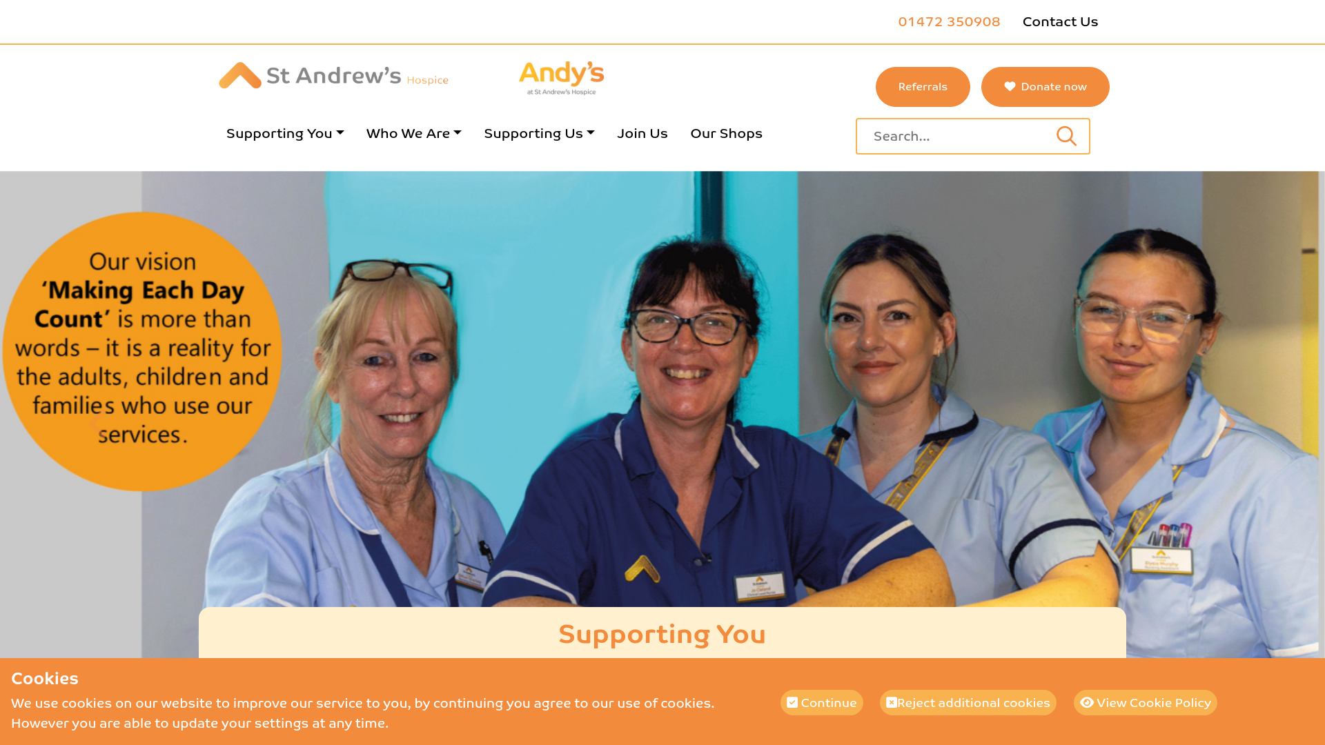 Website screenshot