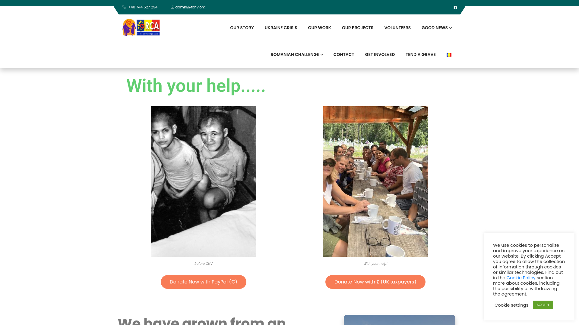 Website screenshot