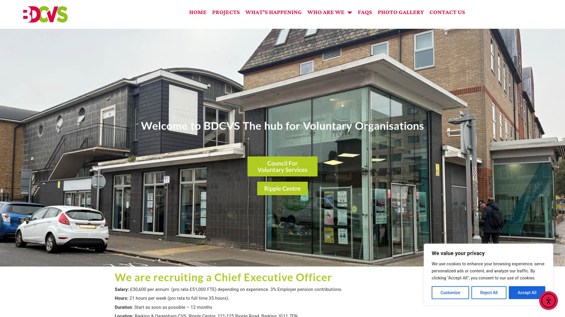 Website screenshot