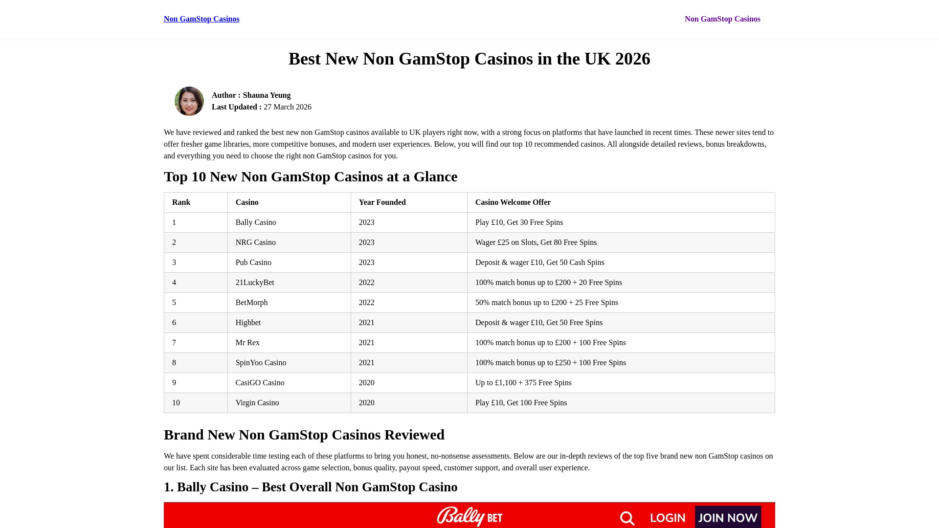 Website screenshot
