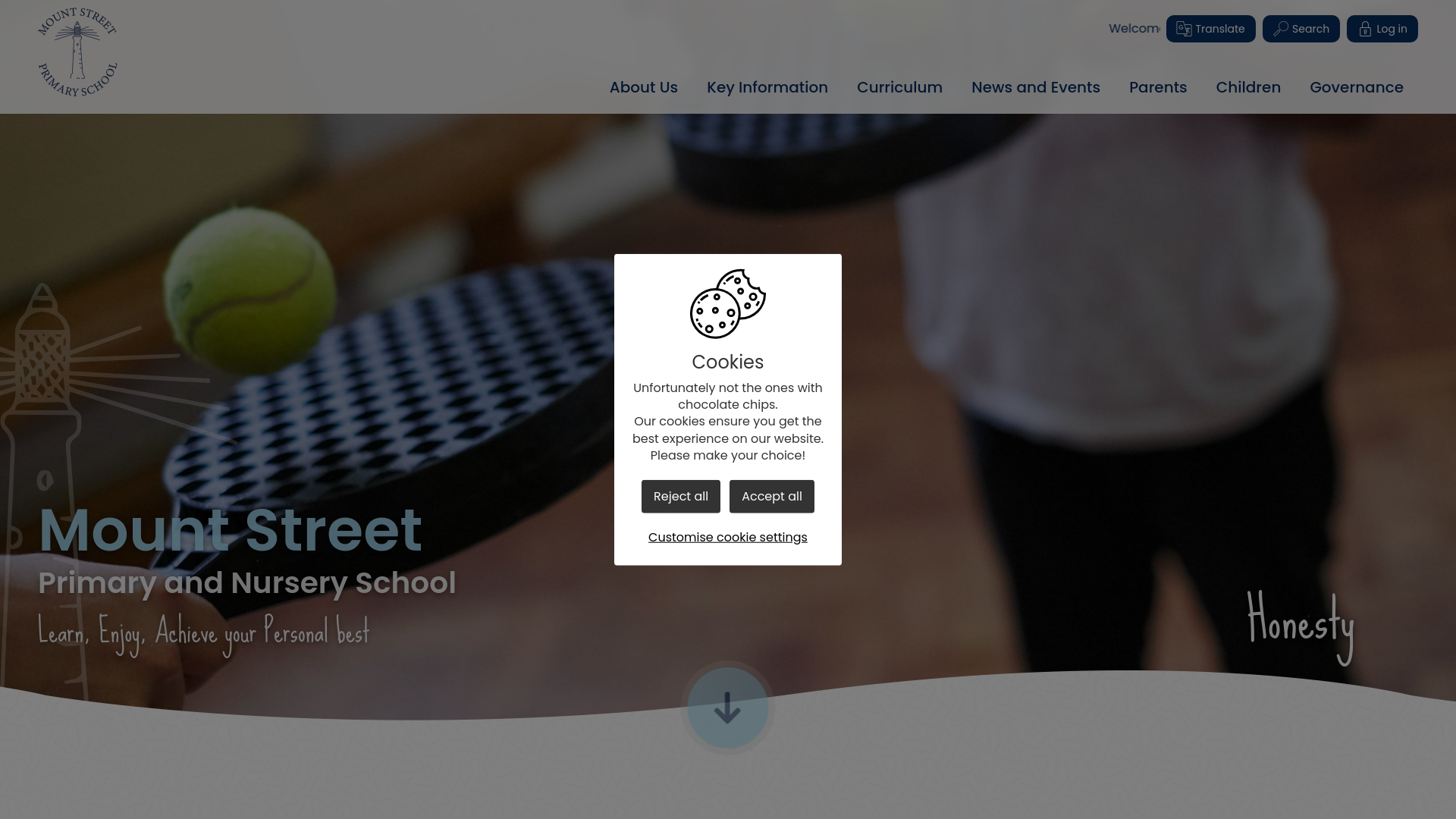 Website screenshot