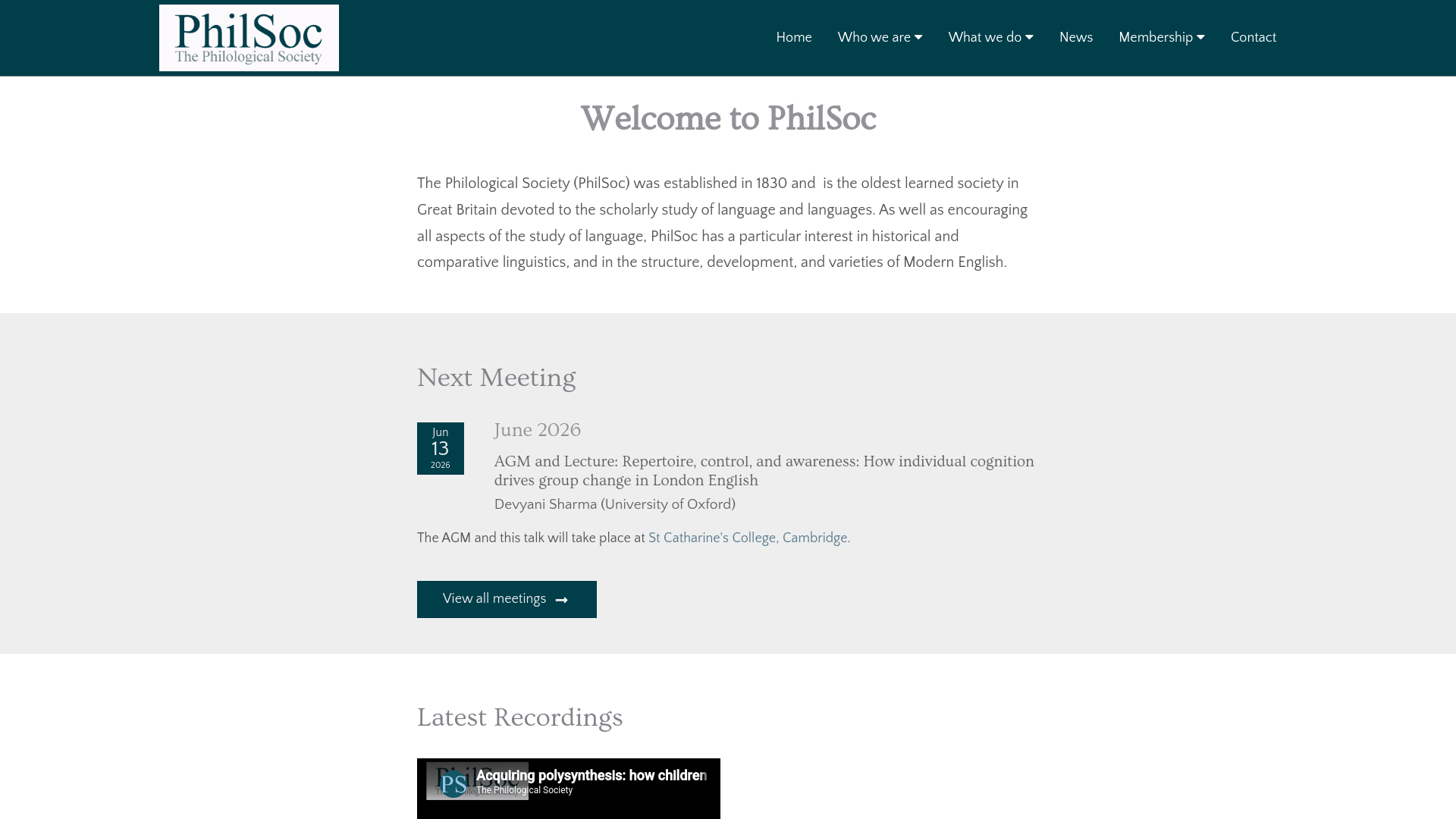 Website screenshot