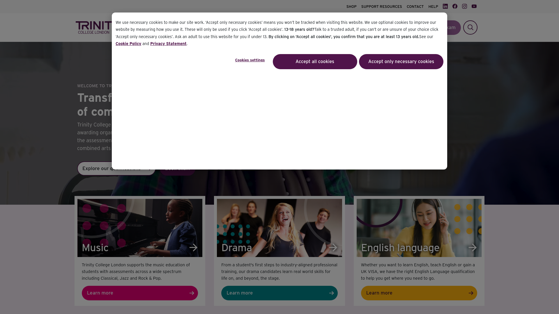 Website screenshot