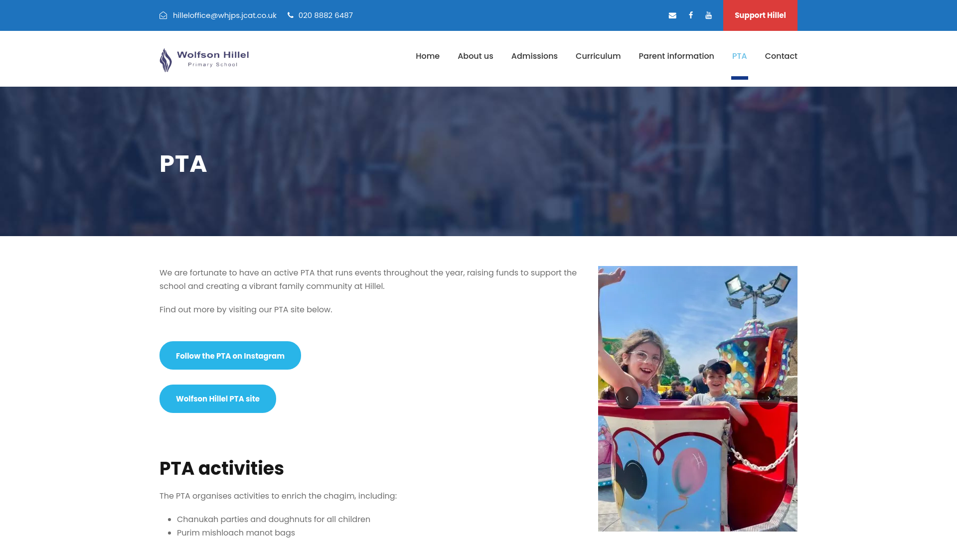 Website screenshot