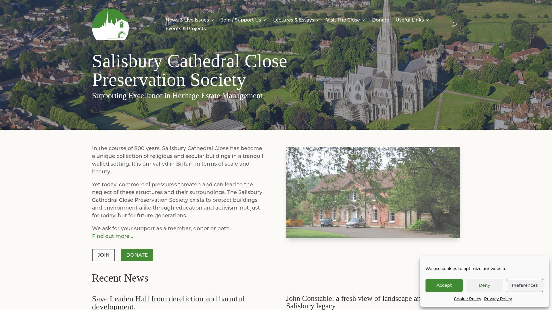 Website screenshot