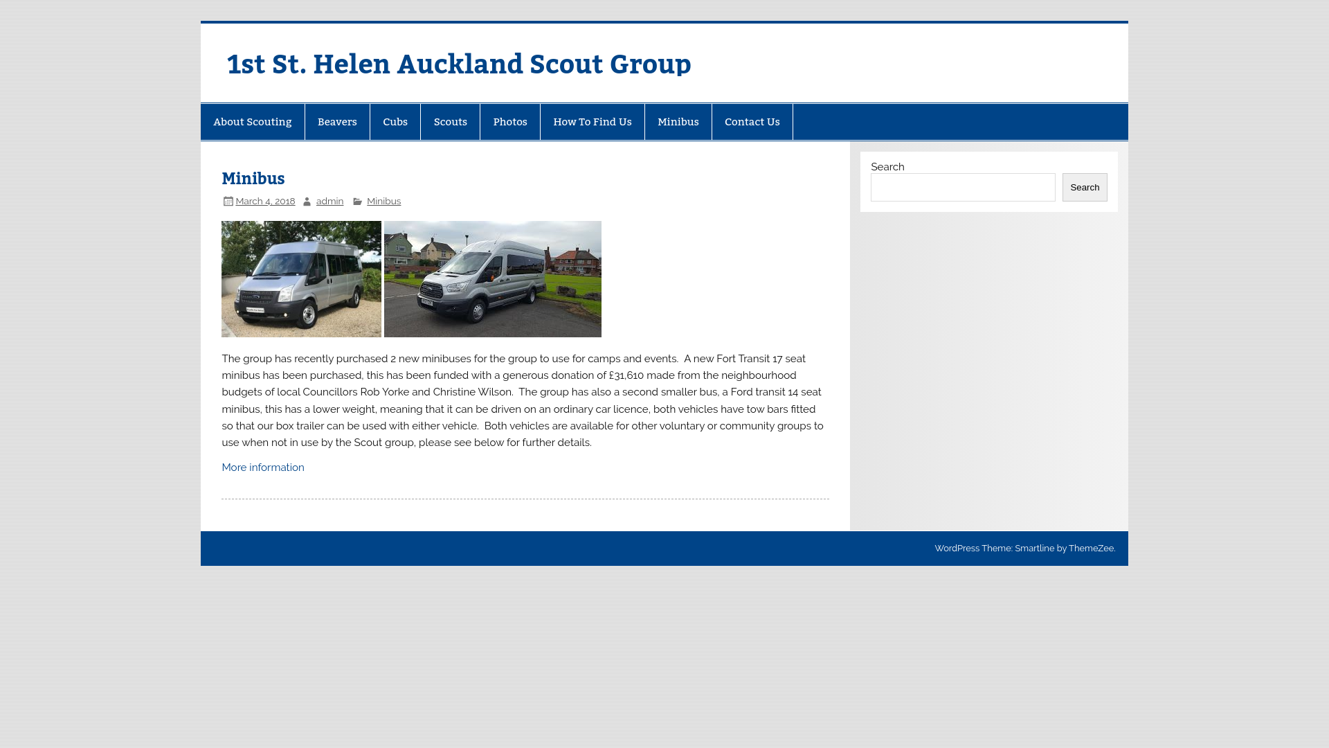 Website screenshot