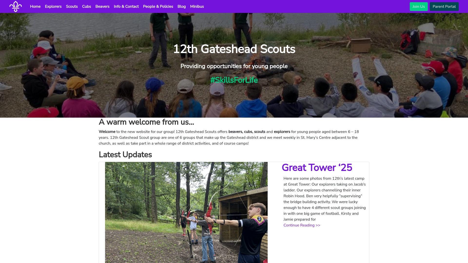 Website screenshot
