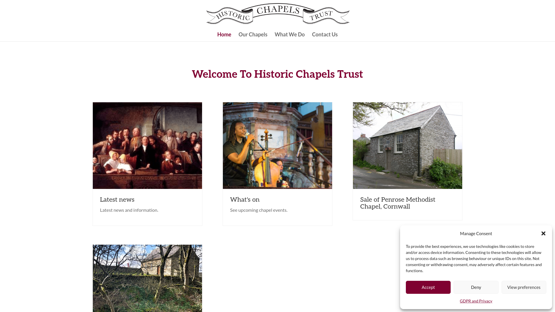 Website screenshot