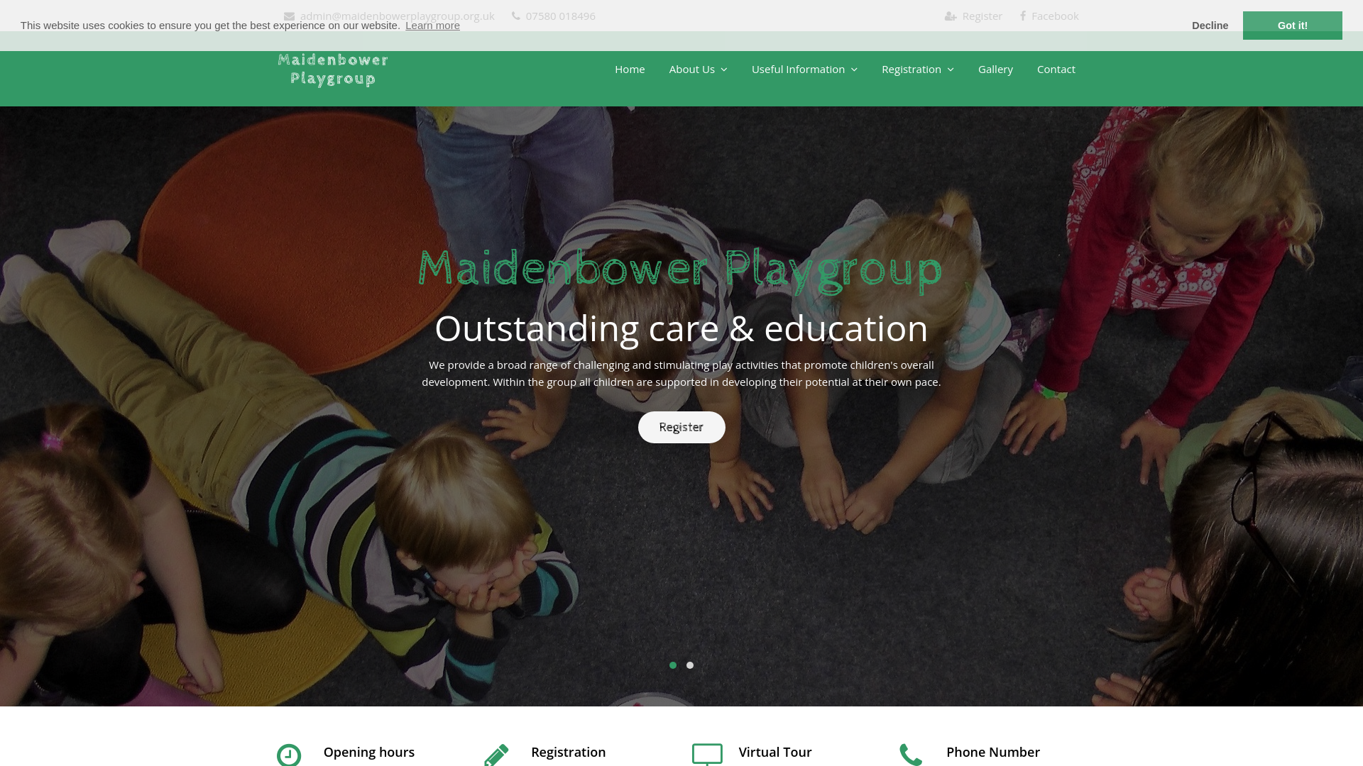 Website screenshot