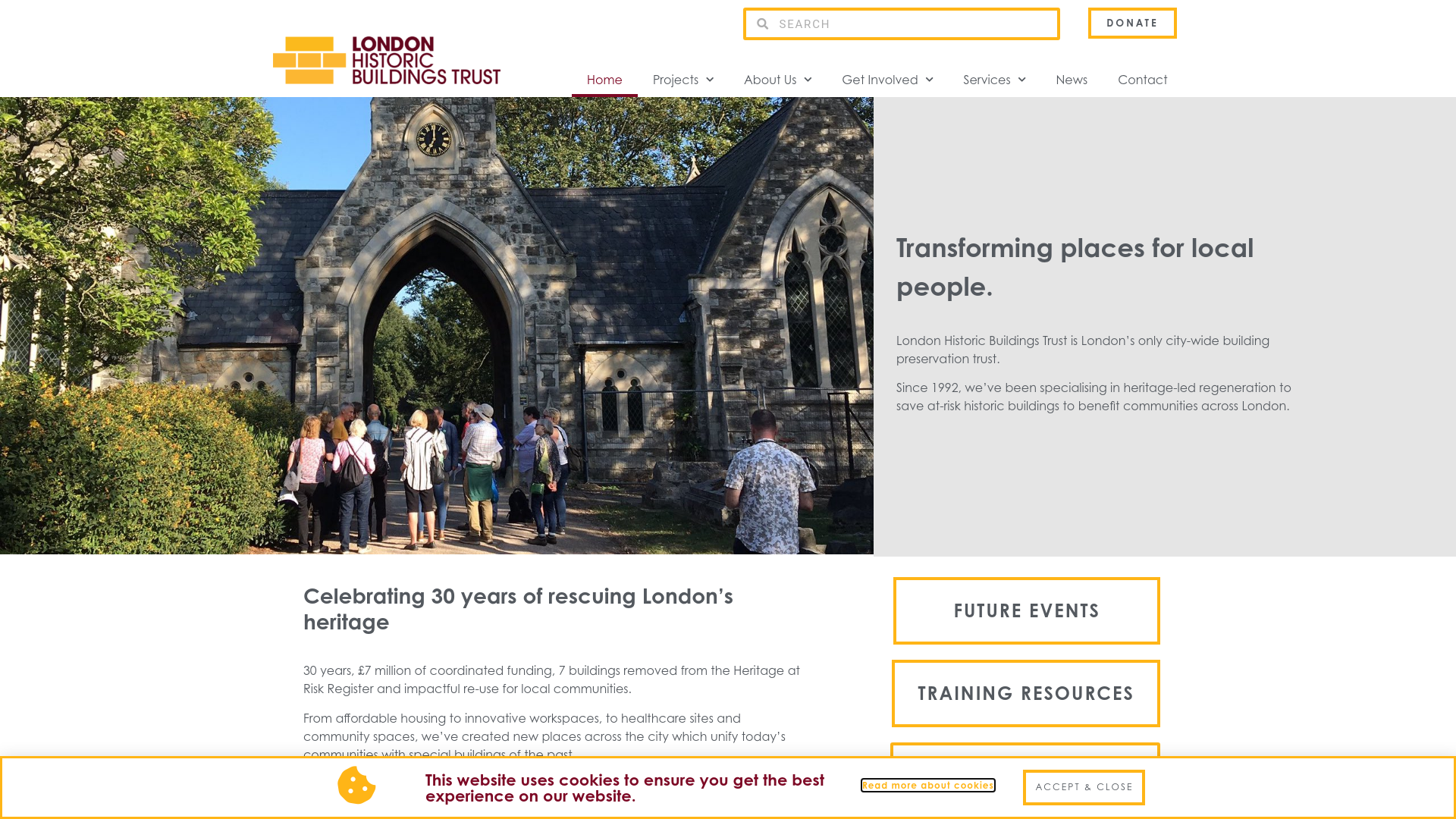 Website screenshot