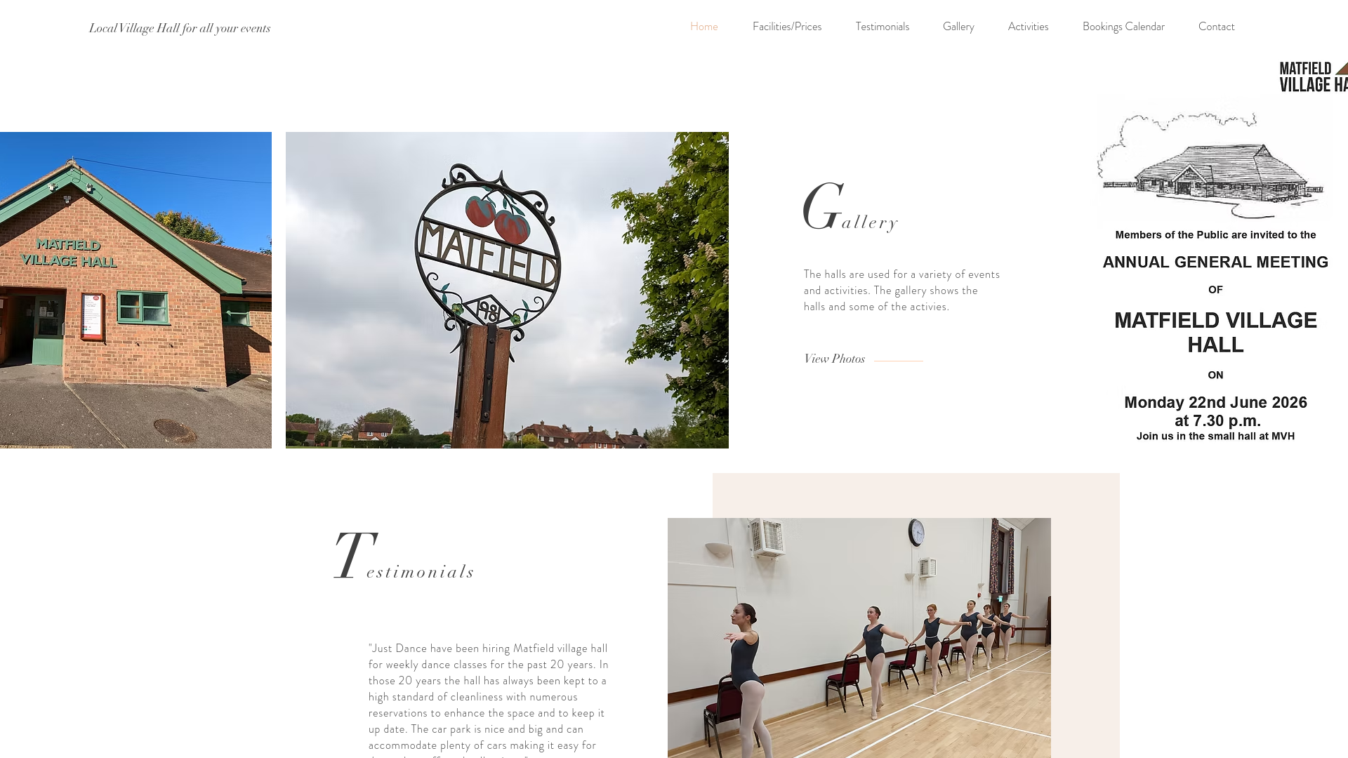 Website screenshot