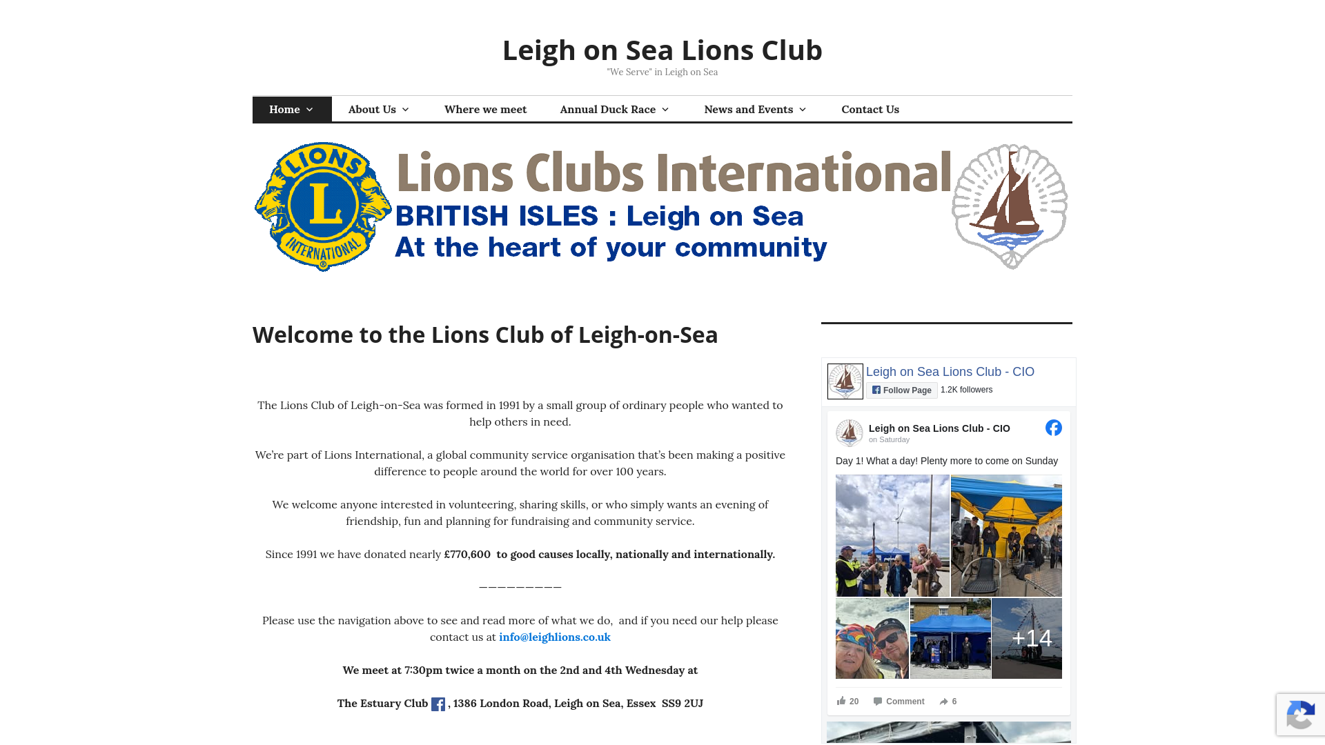 Website screenshot