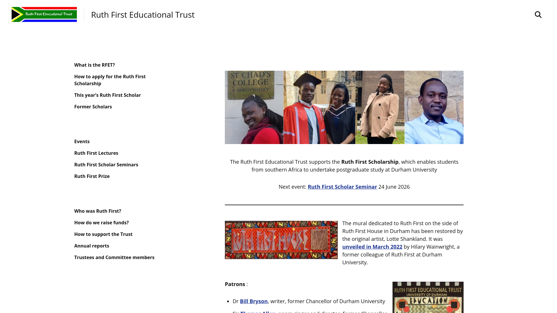 Website screenshot