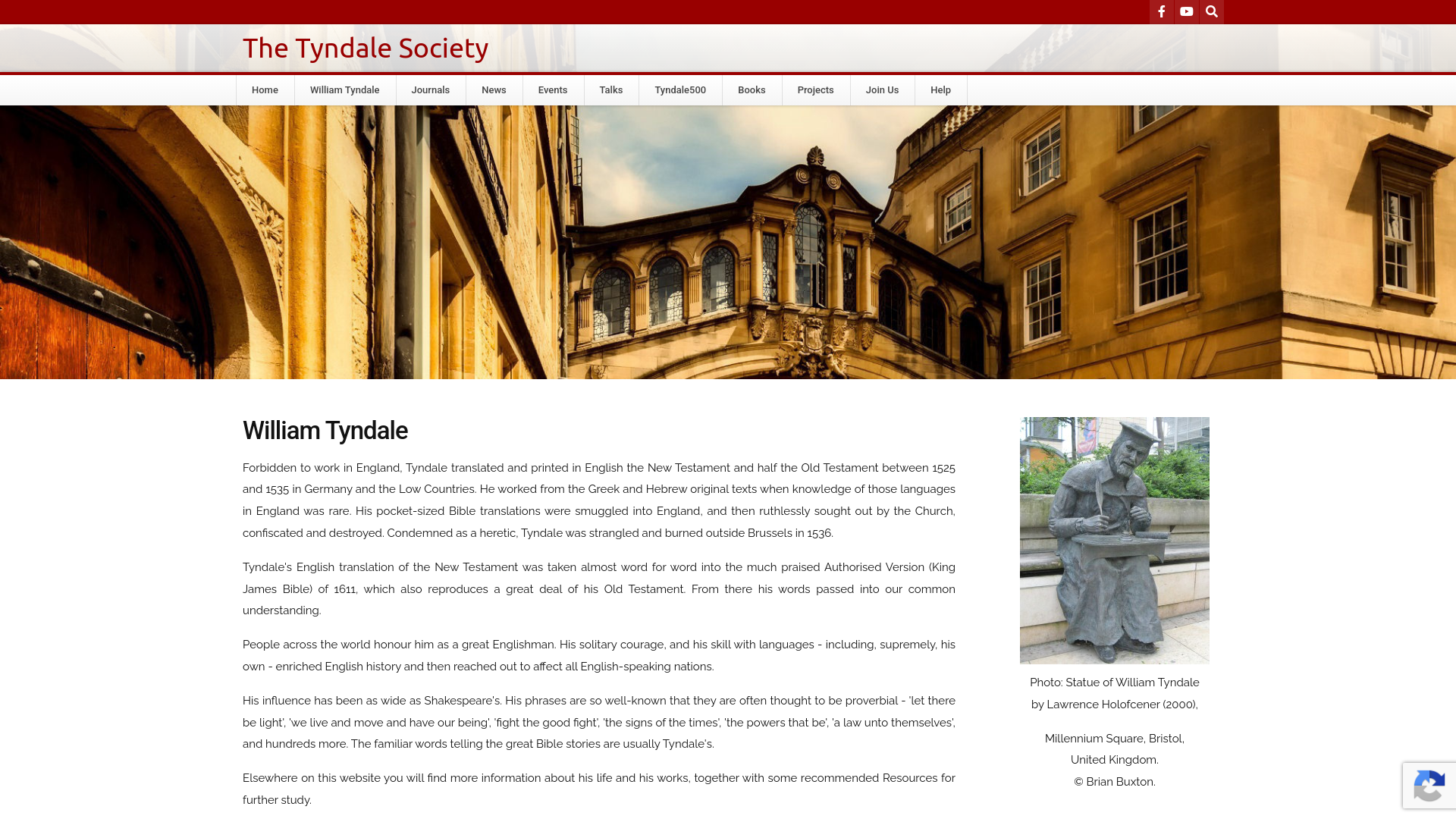 Website screenshot