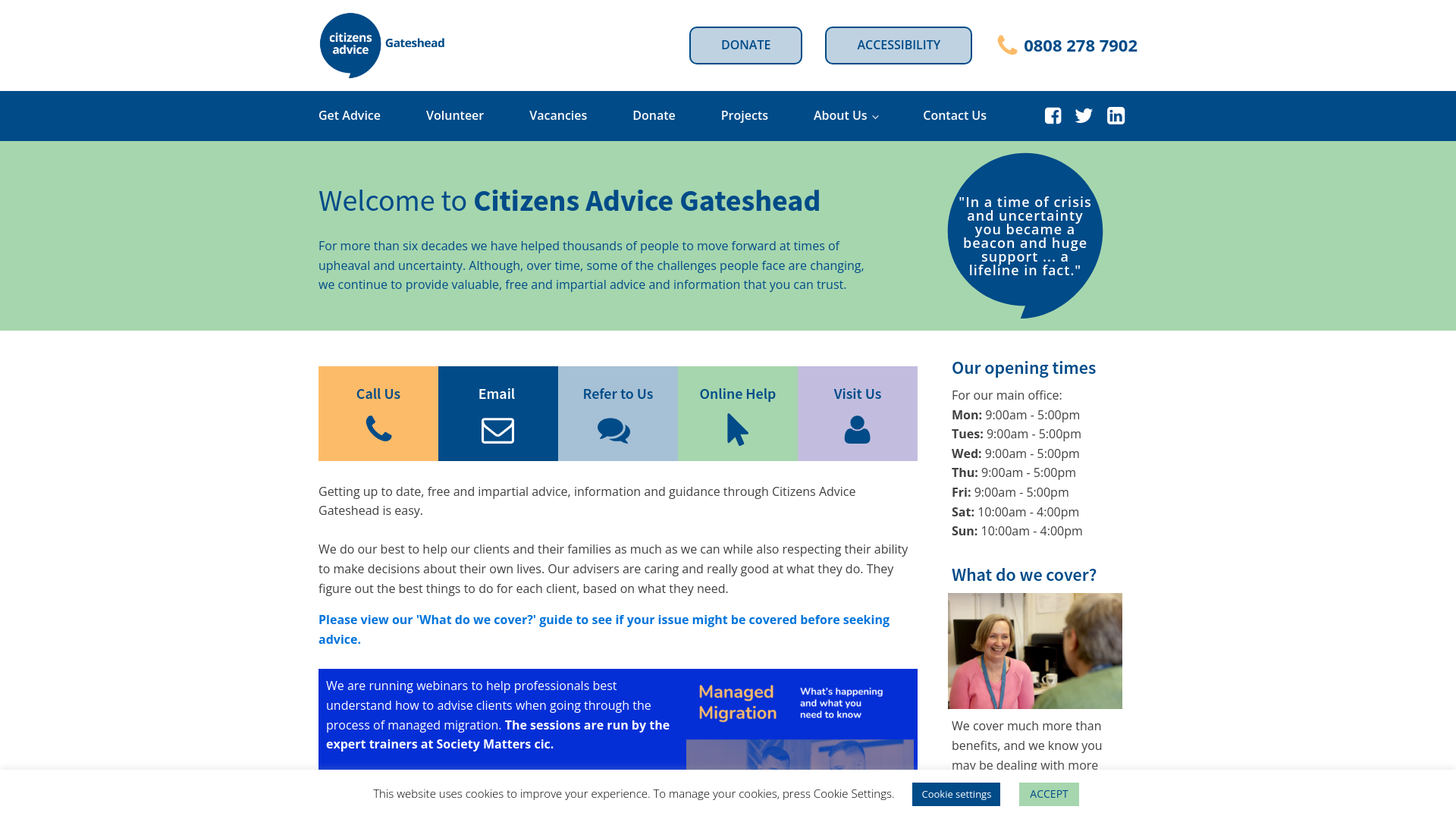 Website screenshot