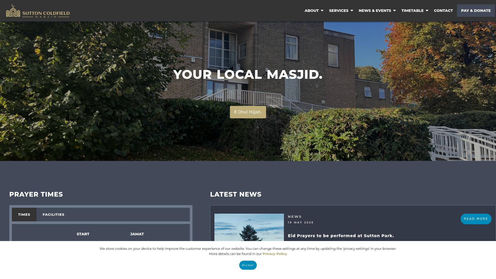 Website screenshot