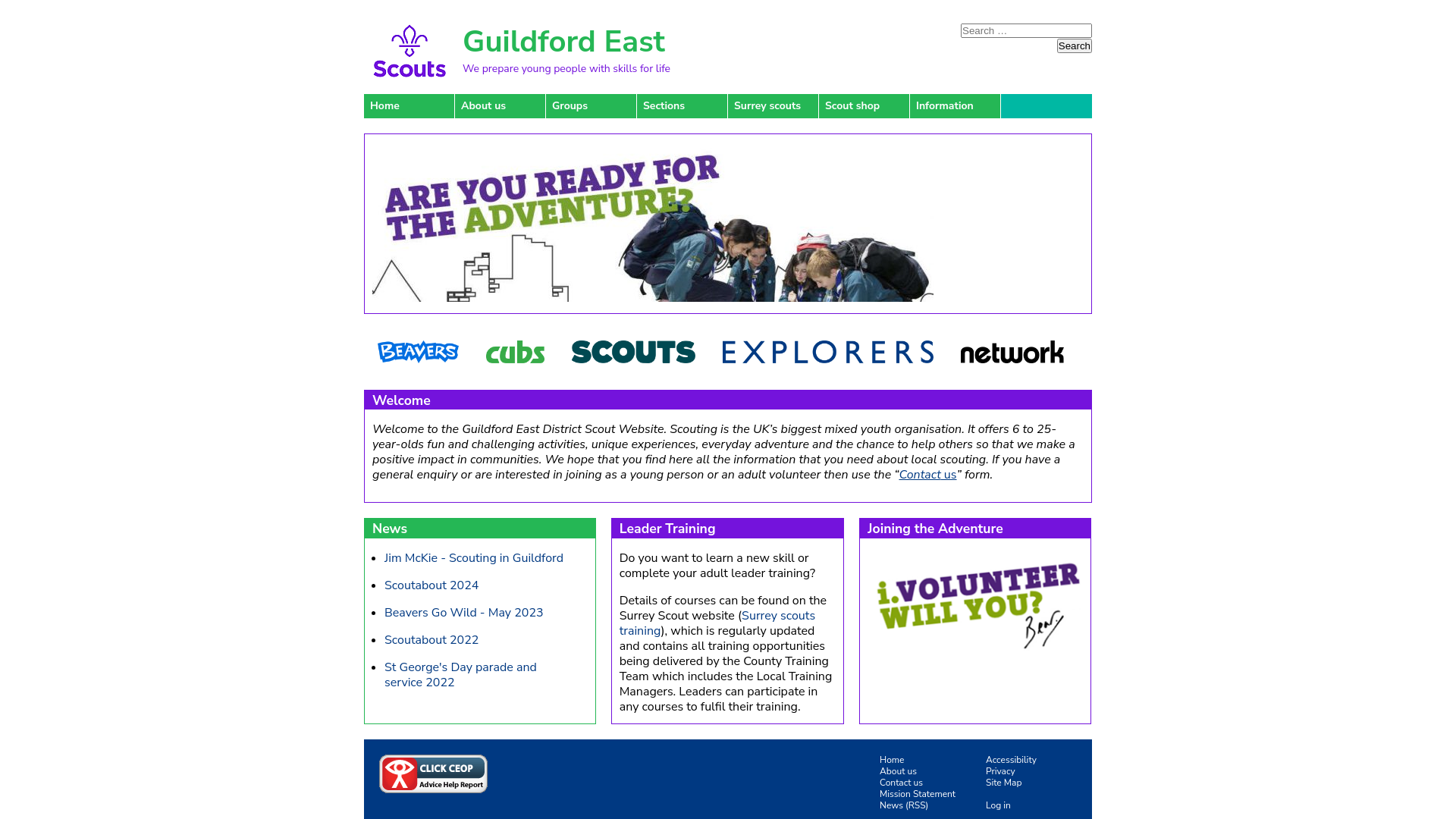 Website screenshot