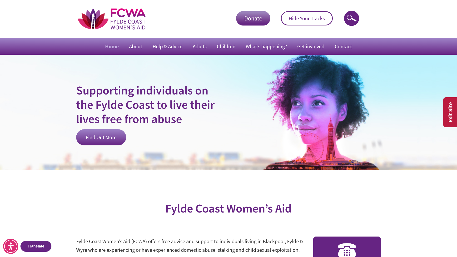 Website screenshot
