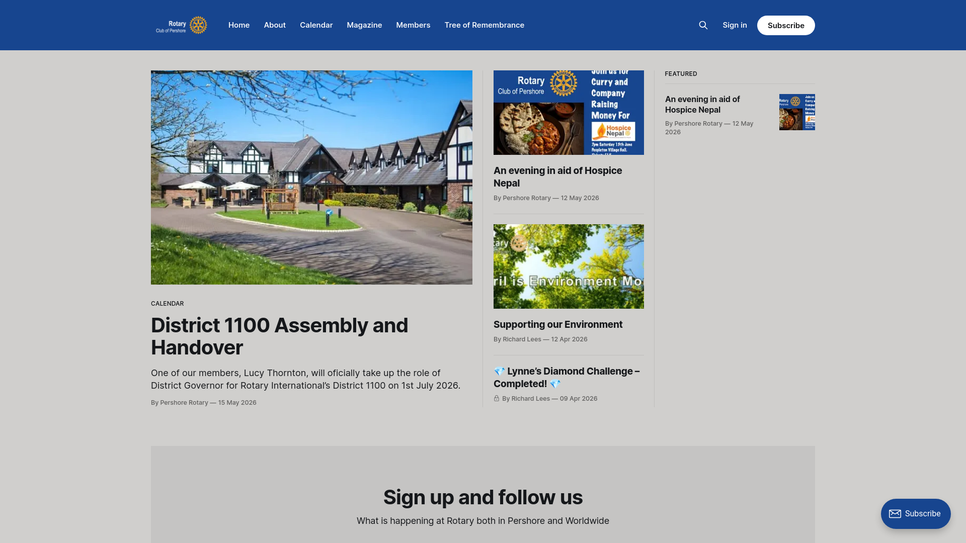 Website screenshot