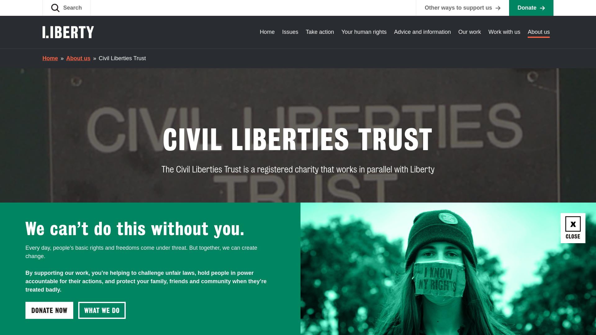 Website screenshot