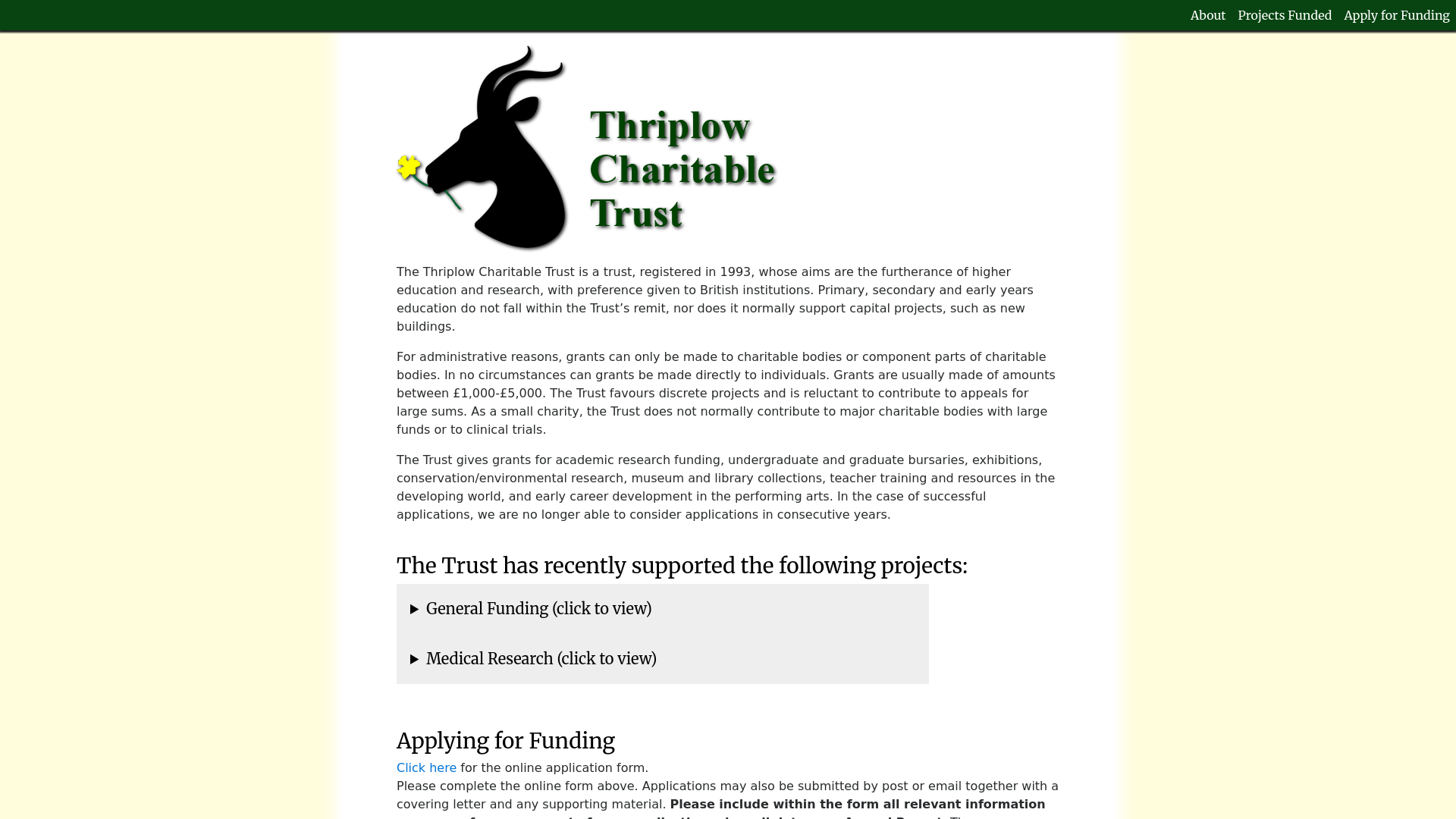 Website screenshot