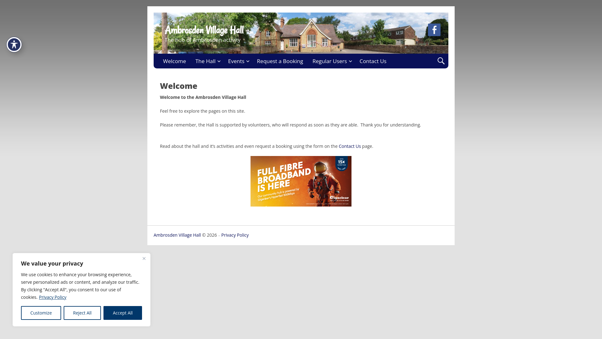 Website screenshot