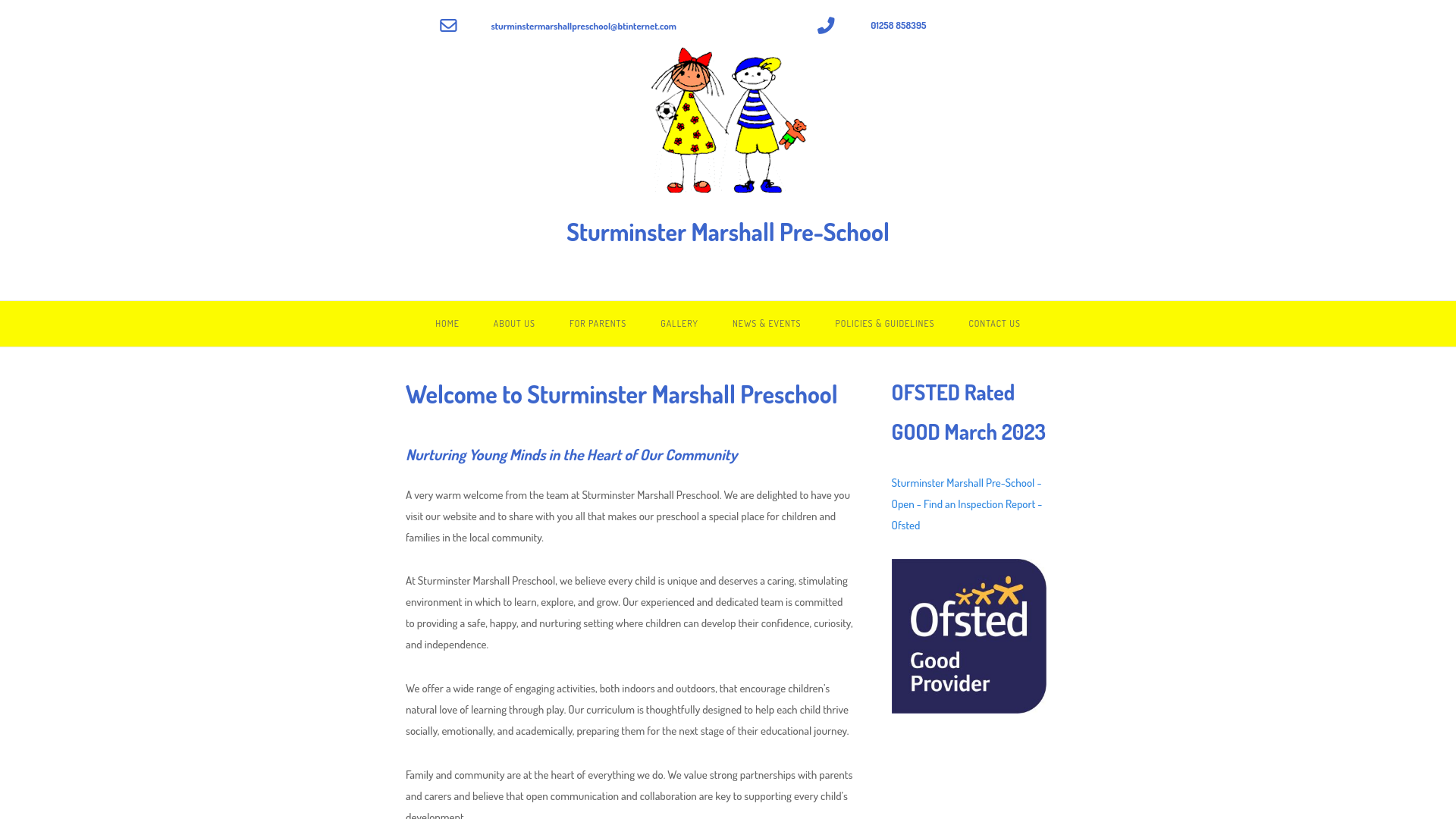 Website screenshot