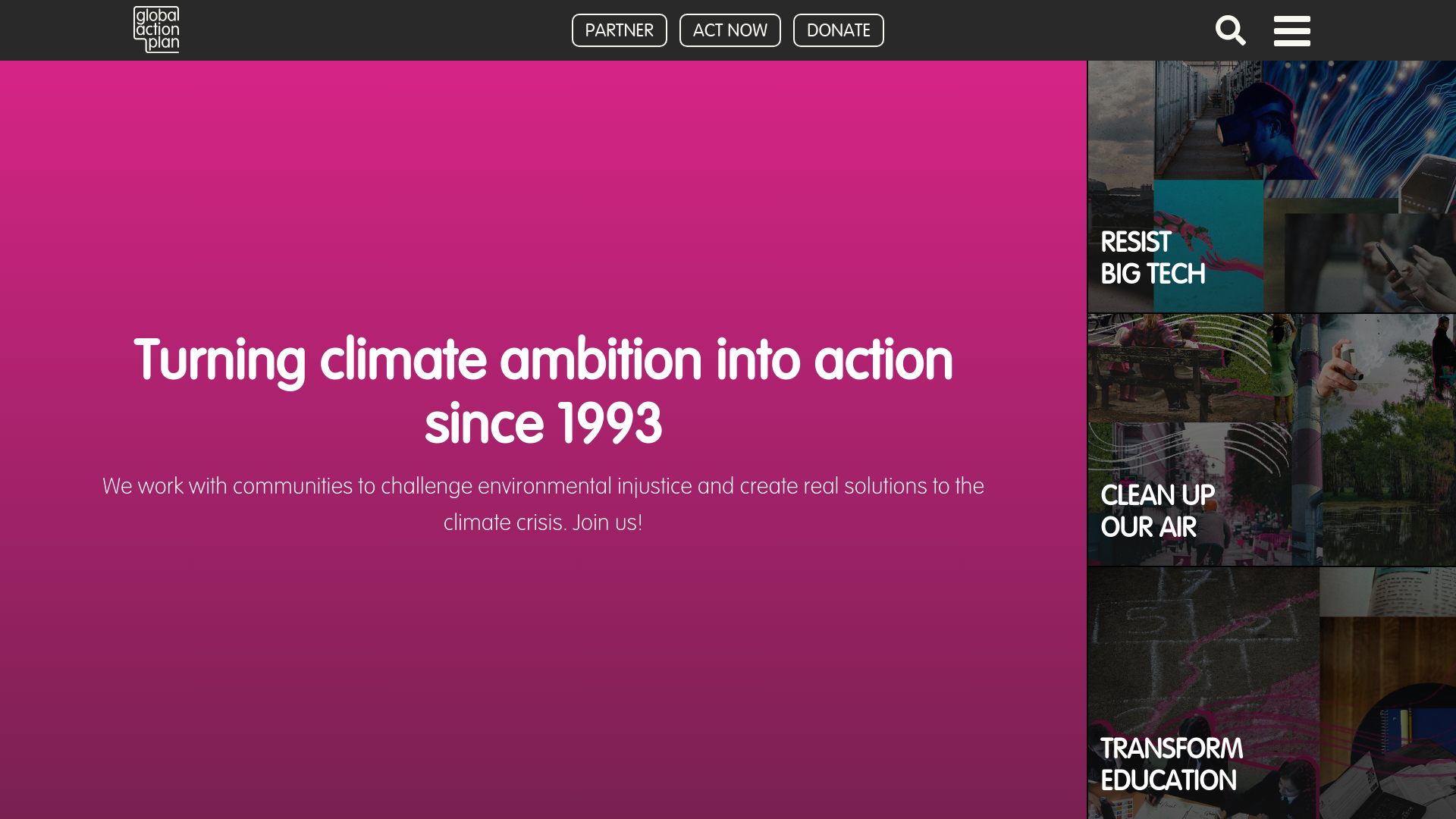 Website screenshot
