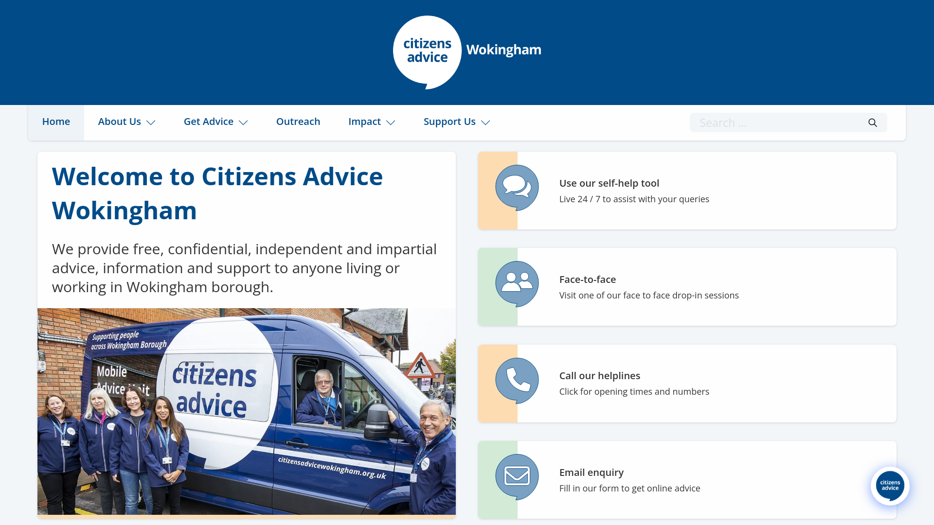 Website screenshot