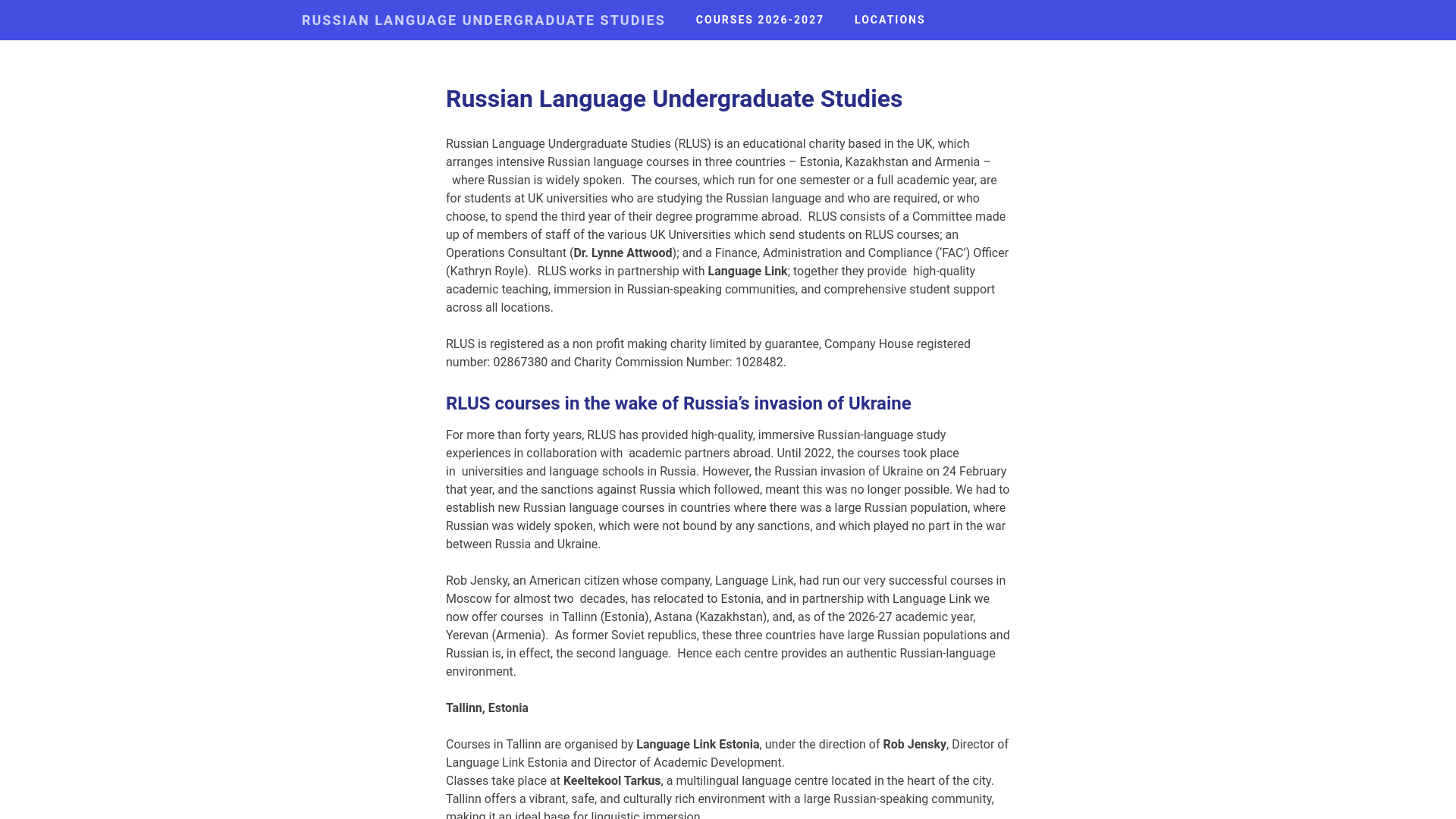 Website screenshot