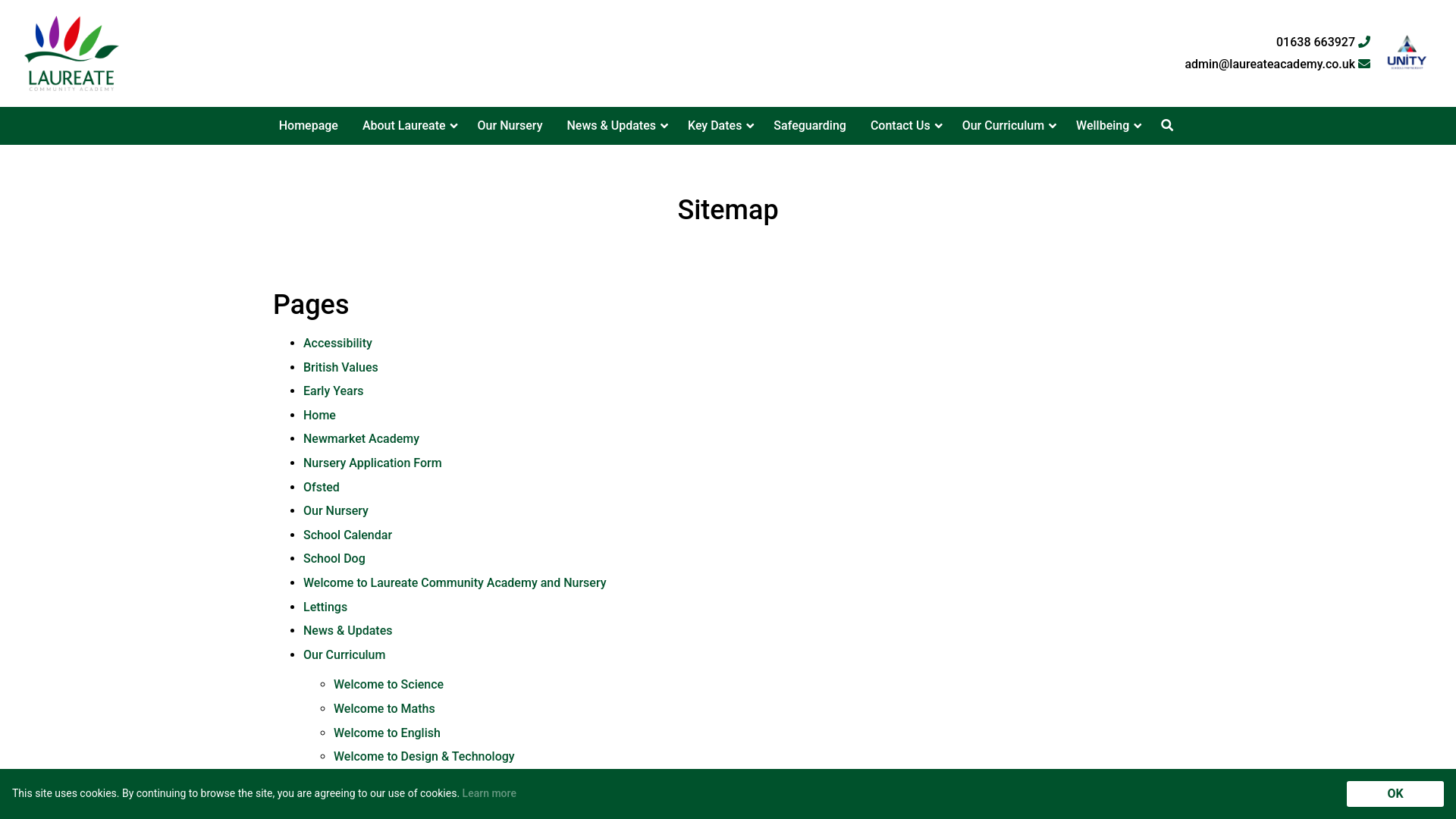 Website screenshot